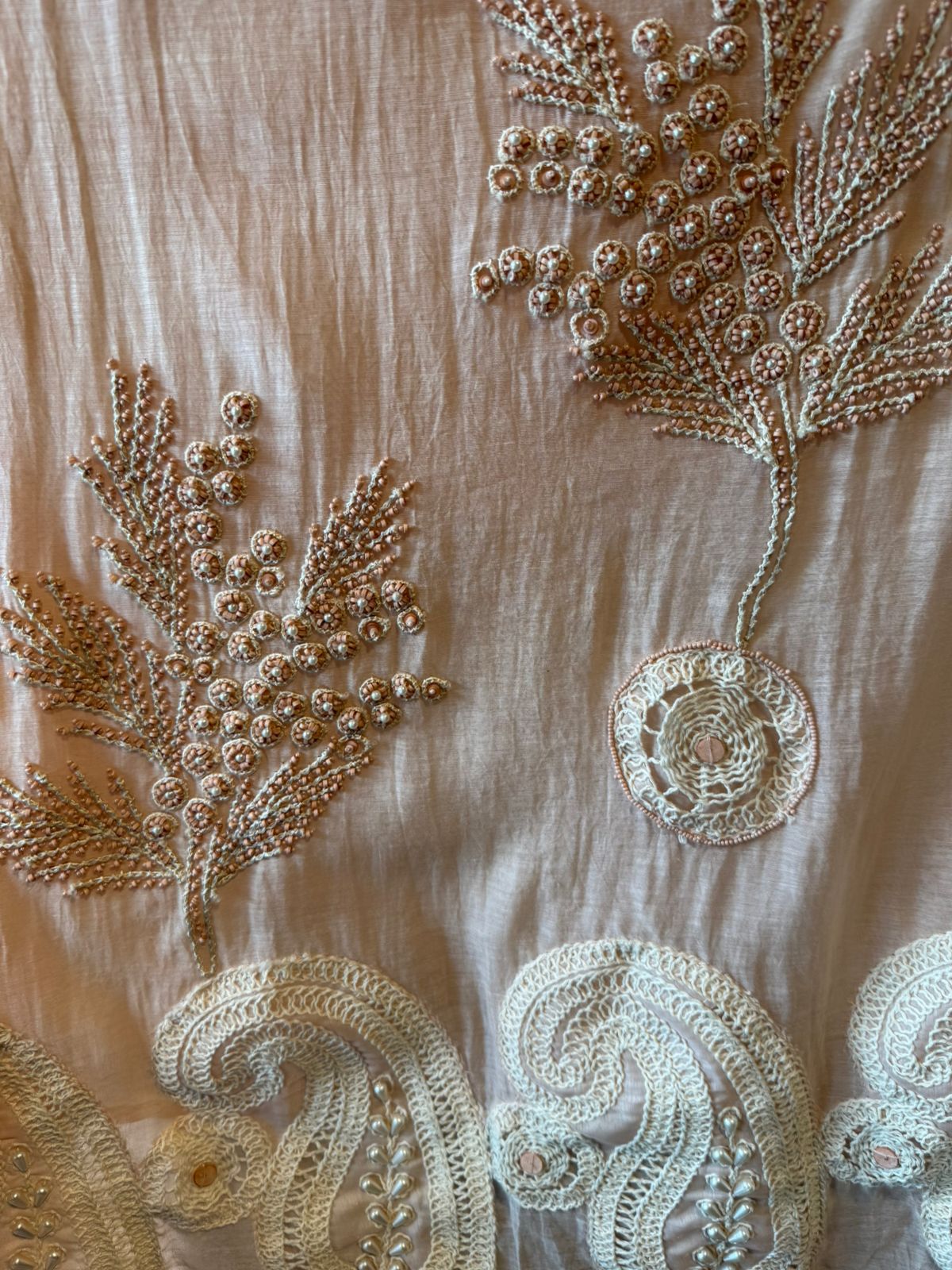 Hand-Dori Embroidered Unstitched Suit set