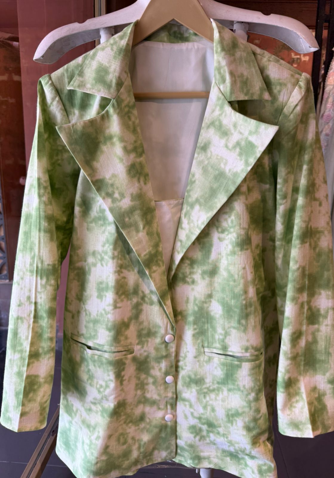 Tie-Dye Indo-Western Blazer Co-ord Set