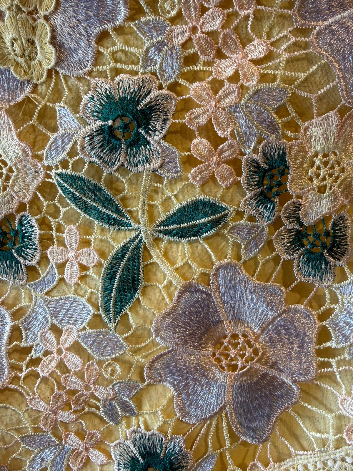 Stitched cotton Crochet shirt