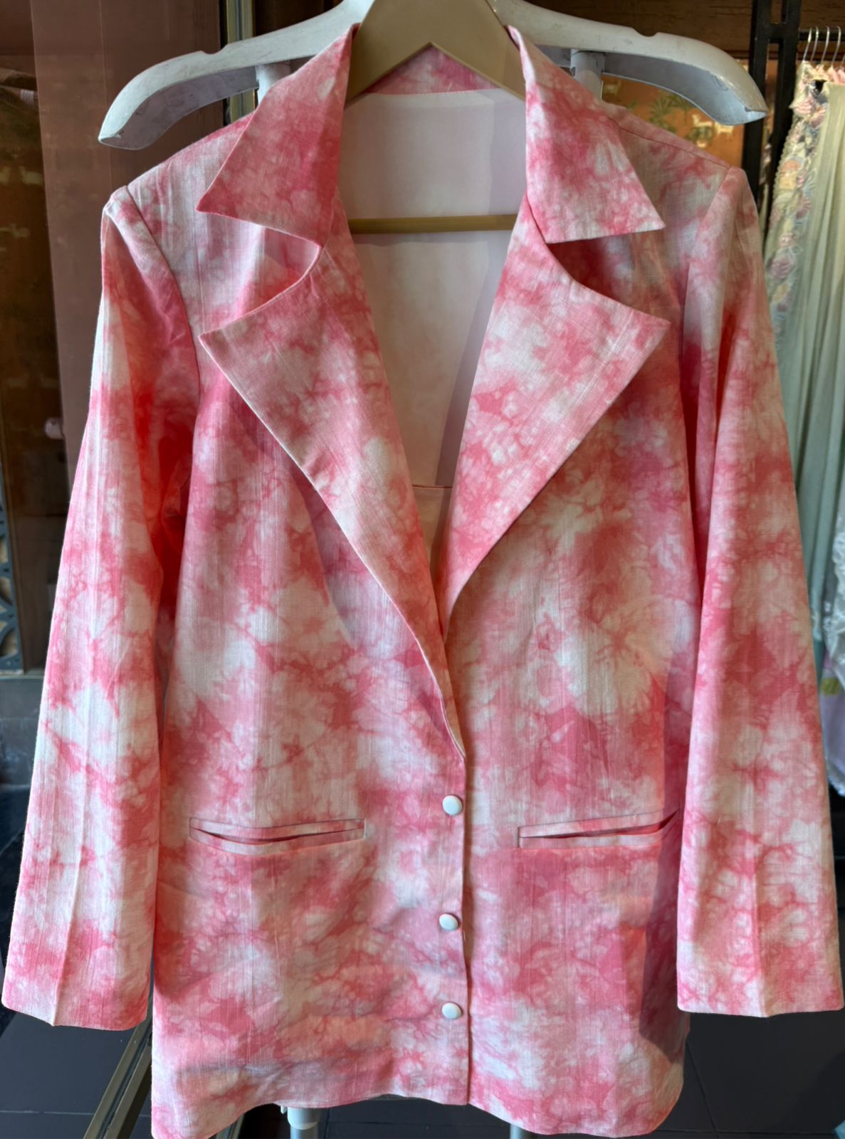 Tie-Dye Indo-Western Blazer Co-ord Set