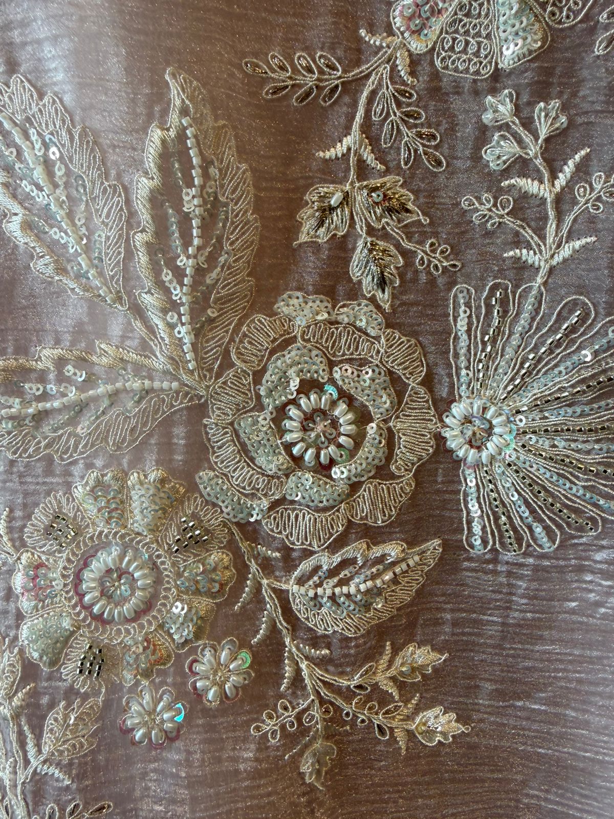 Crushed tissue Unstitched Shirt