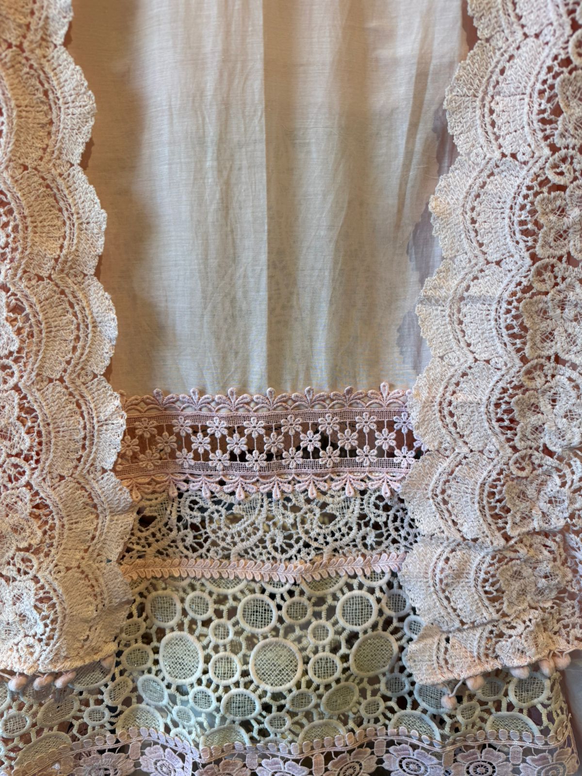 Elegant Pastel  Embroidered Suit