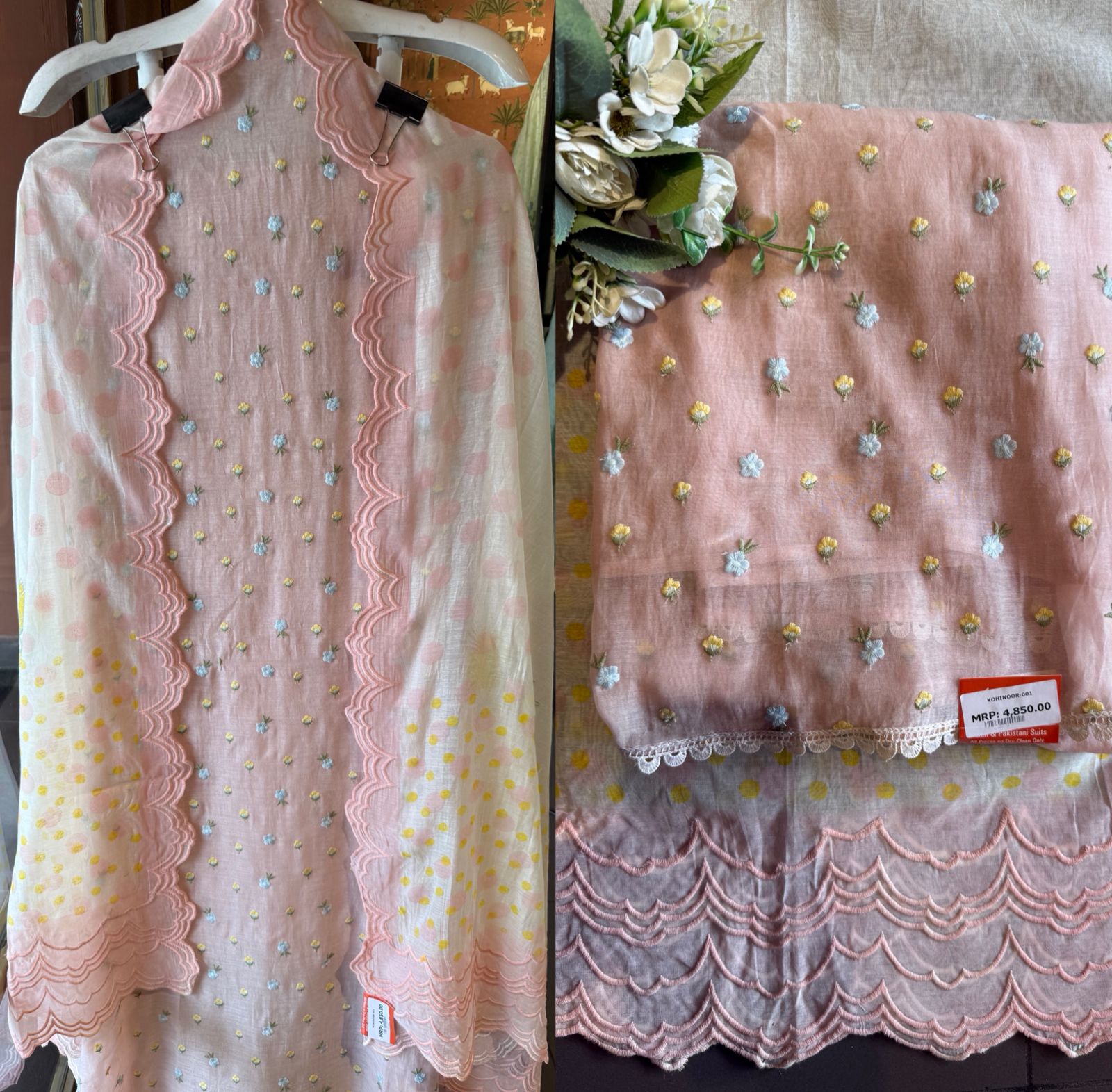 Dreamy pastel unstitched suit