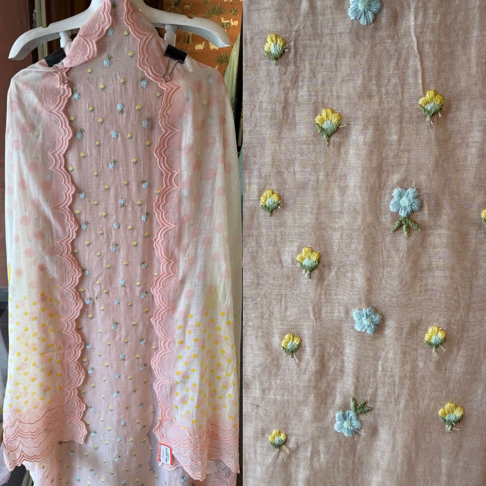Dreamy pastel unstitched suit