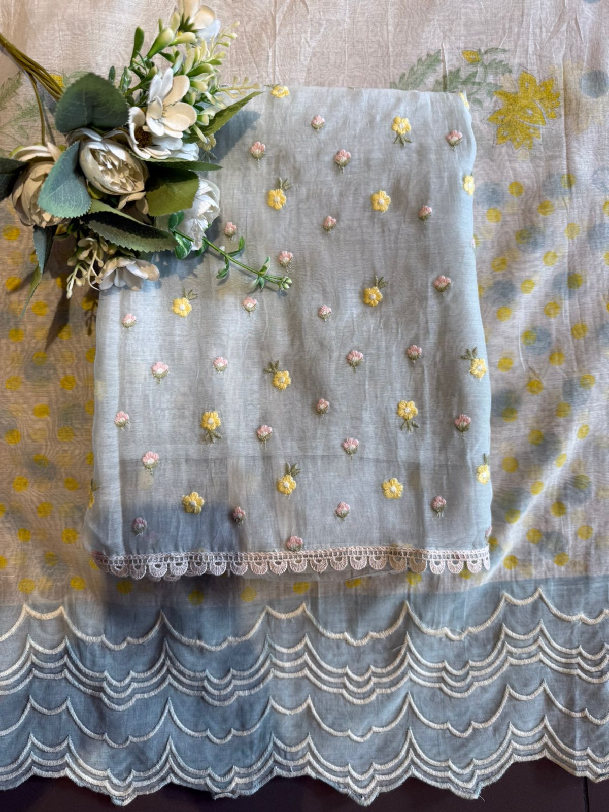 Dreamy pastel unstitched suit