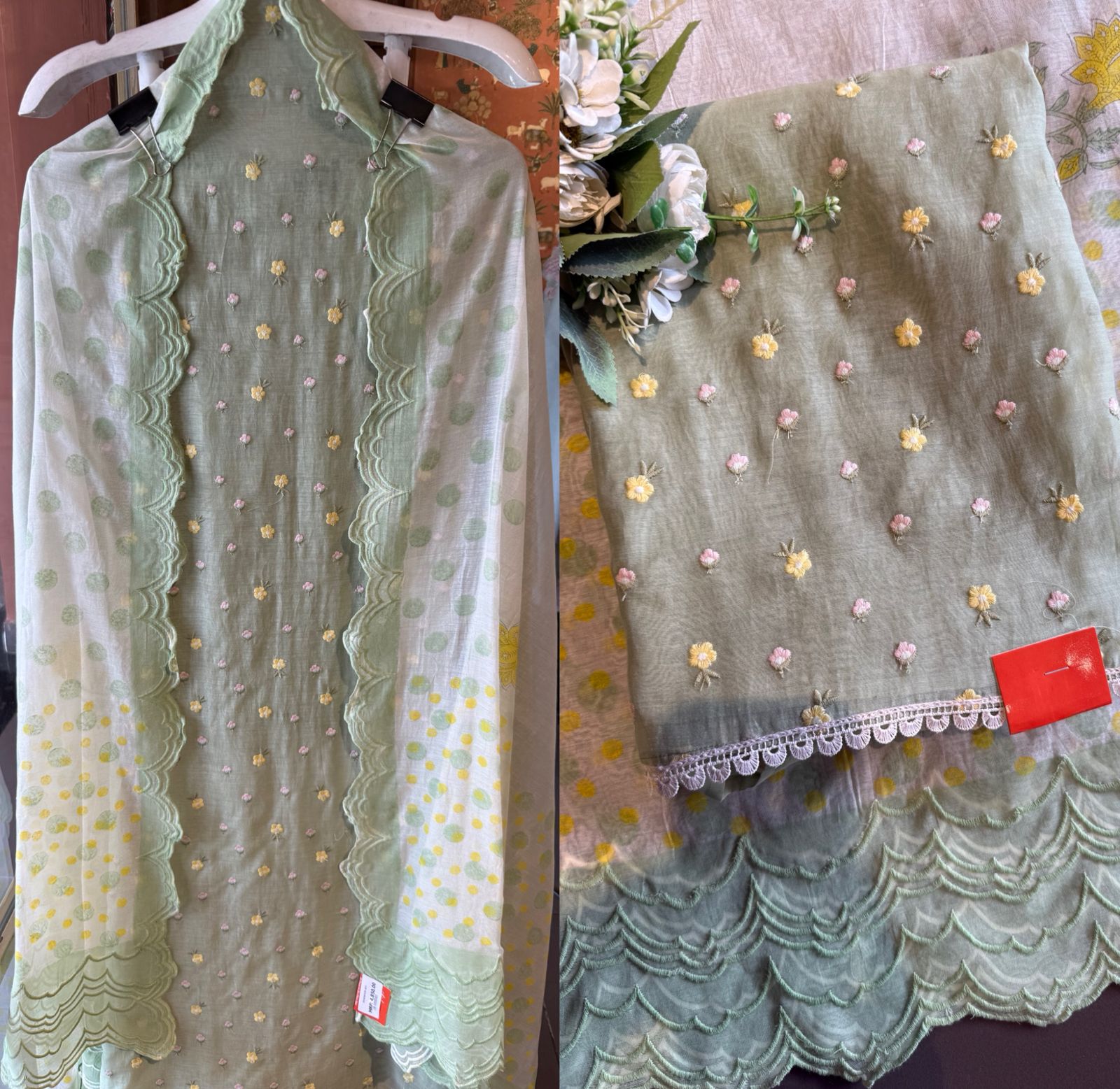 Dreamy pastel unstitched suit