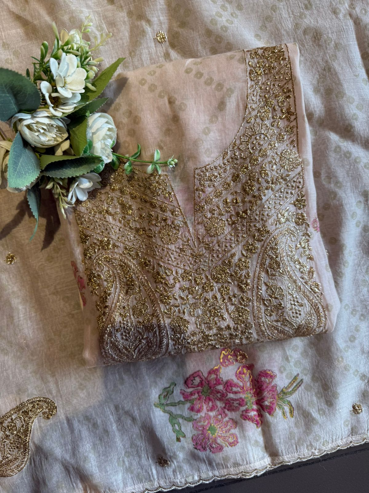 BLOCK PRINTED CHANDERI COTTON SUITS