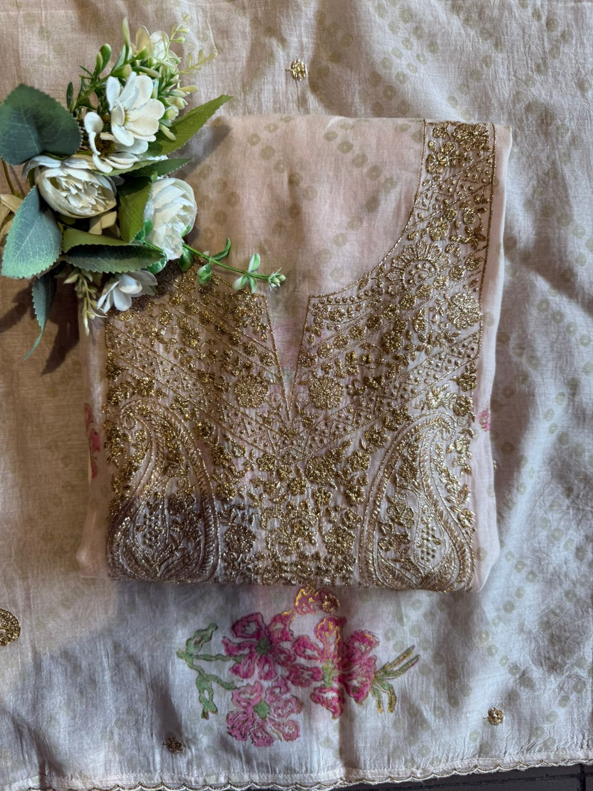 BLOCK PRINTED CHANDERI COTTON SUITS