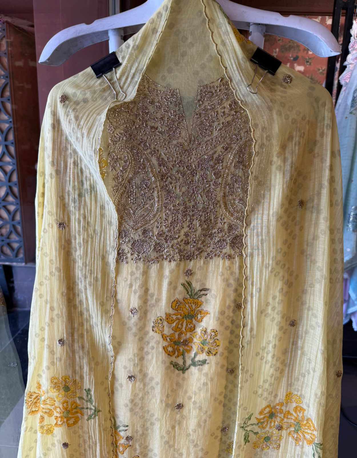 BLOCK PRINTED CHANDERI COTTON SUITS