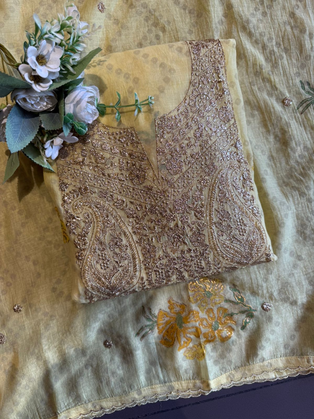 BLOCK PRINTED CHANDERI COTTON SUITS