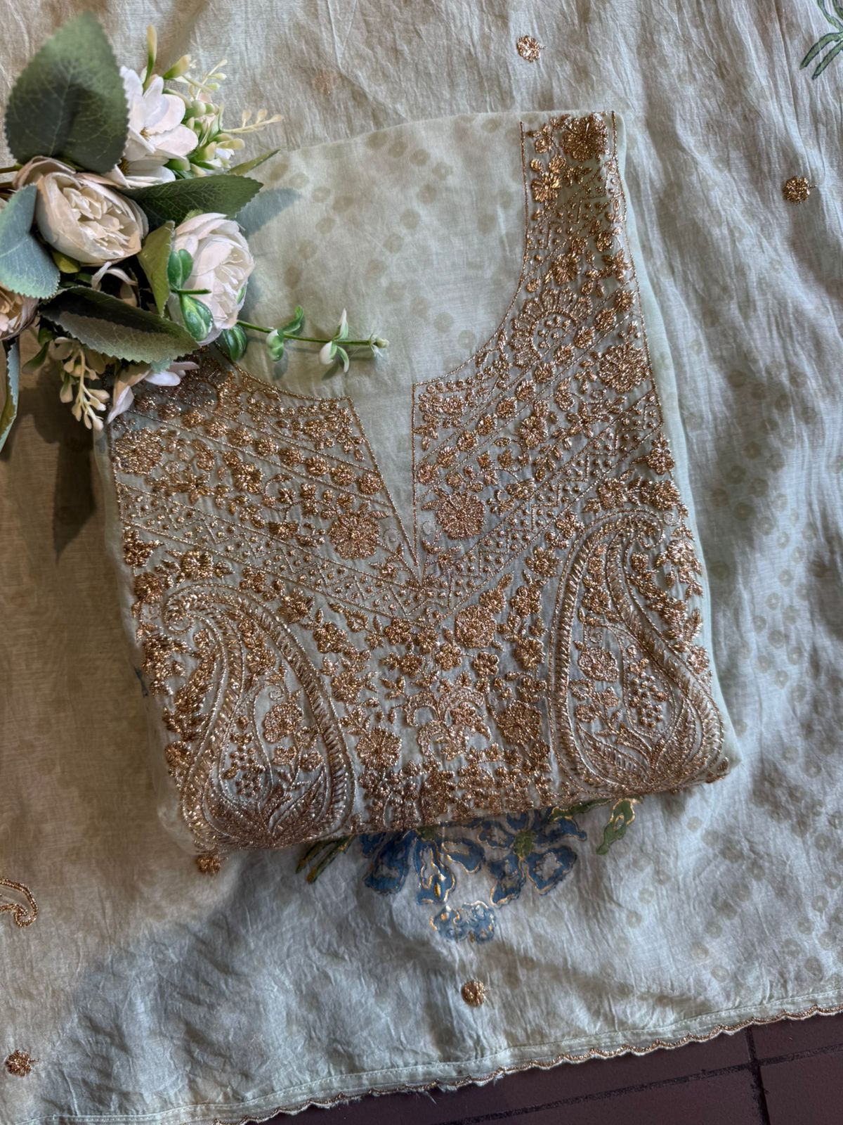 BLOCK PRINTED CHANDERI COTTON SUITS