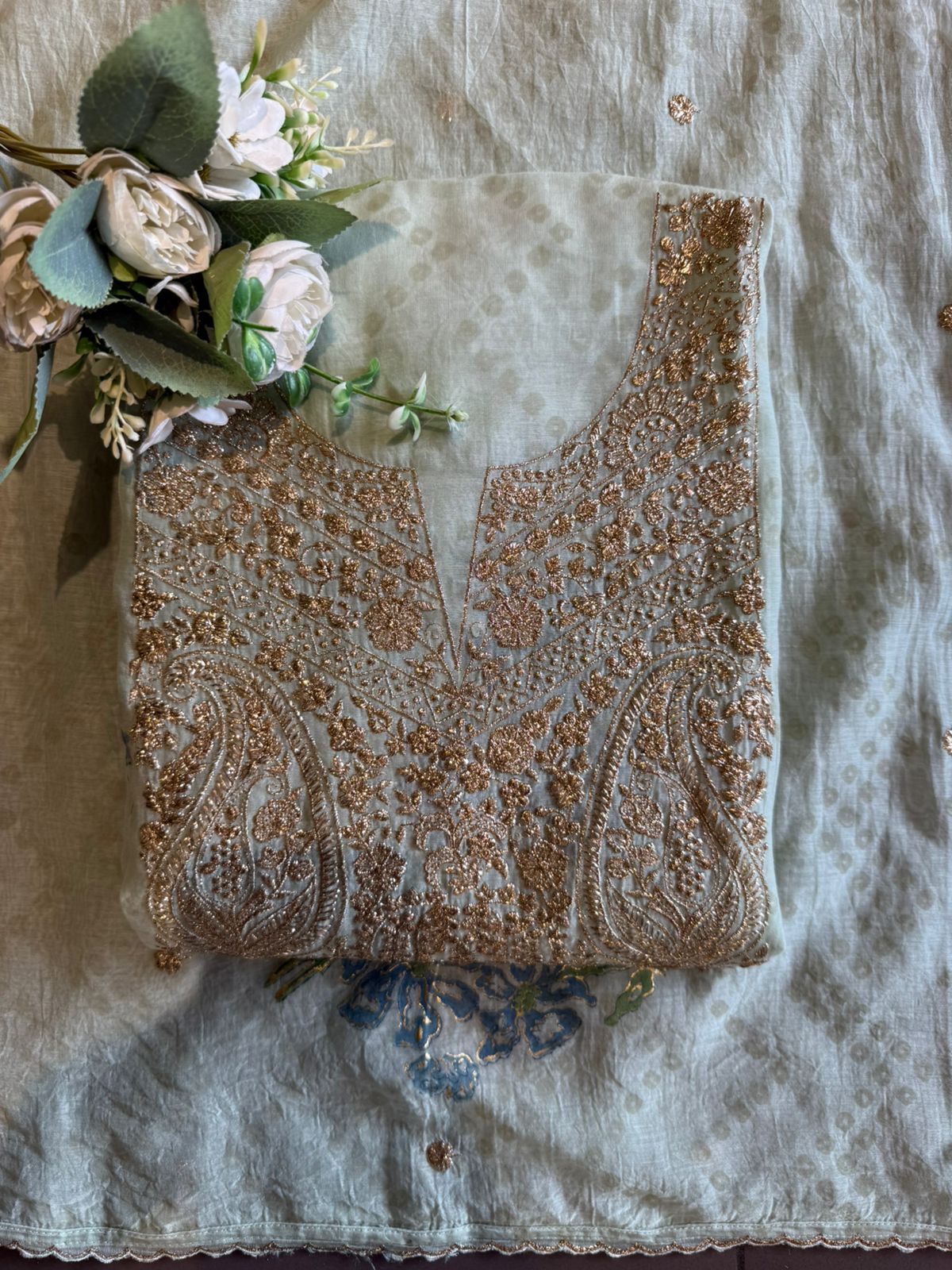 BLOCK PRINTED CHANDERI COTTON SUITS