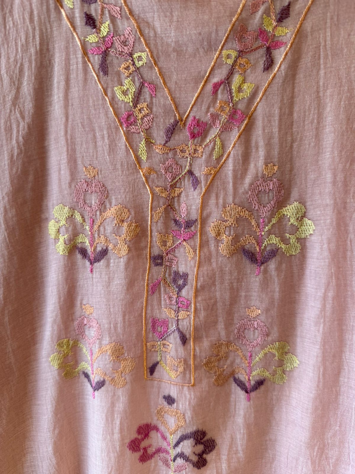 Pastel Mul cotton Unstitched Suit Set