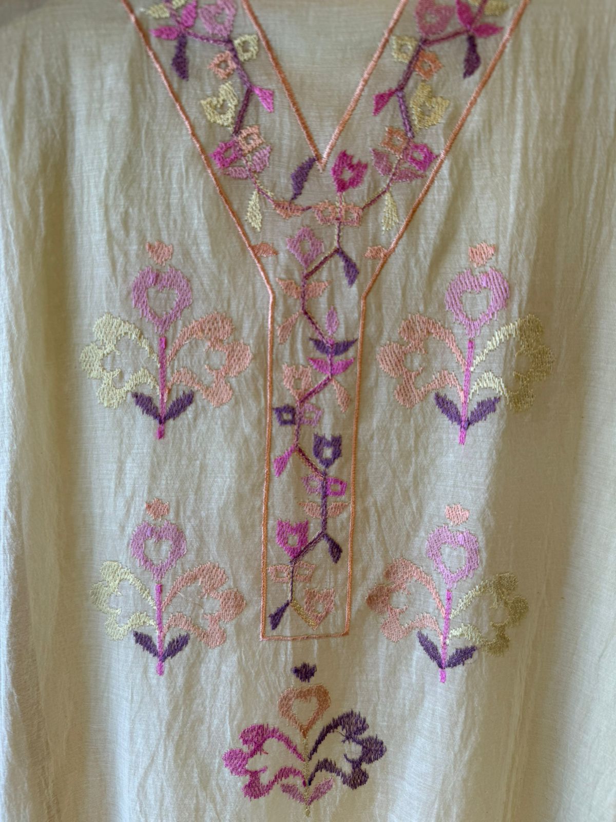 Pastel Mul cotton Unstitched Suit Set