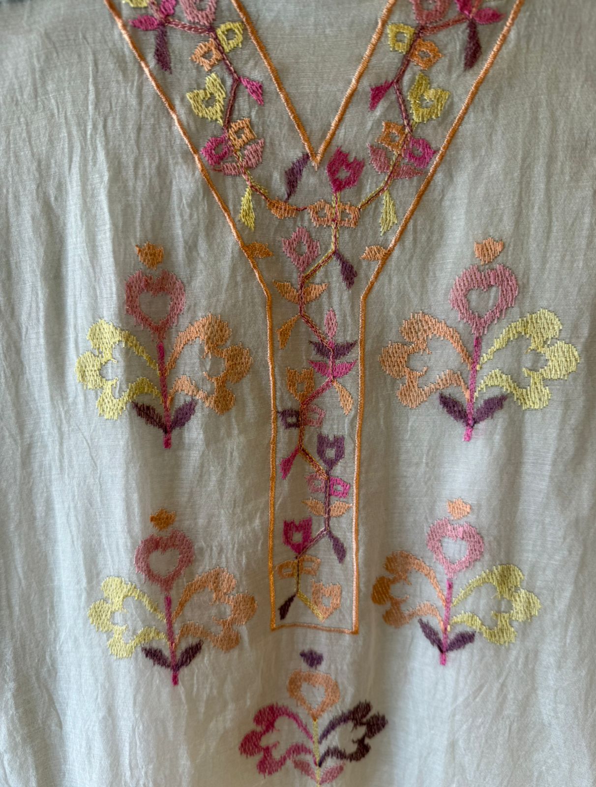 Pastel Mul cotton Unstitched Suit Set