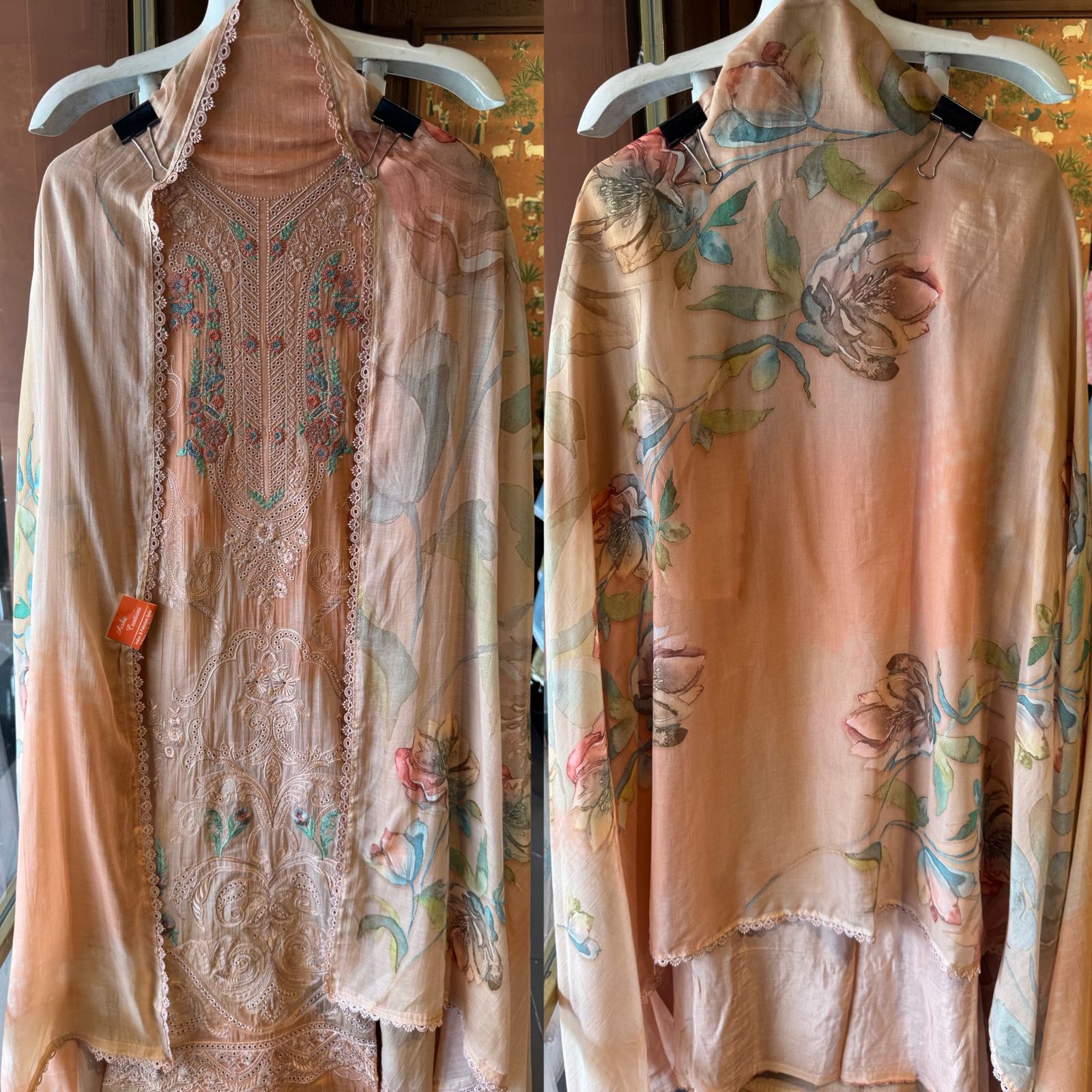 Mul cotton Unstitched Shirt