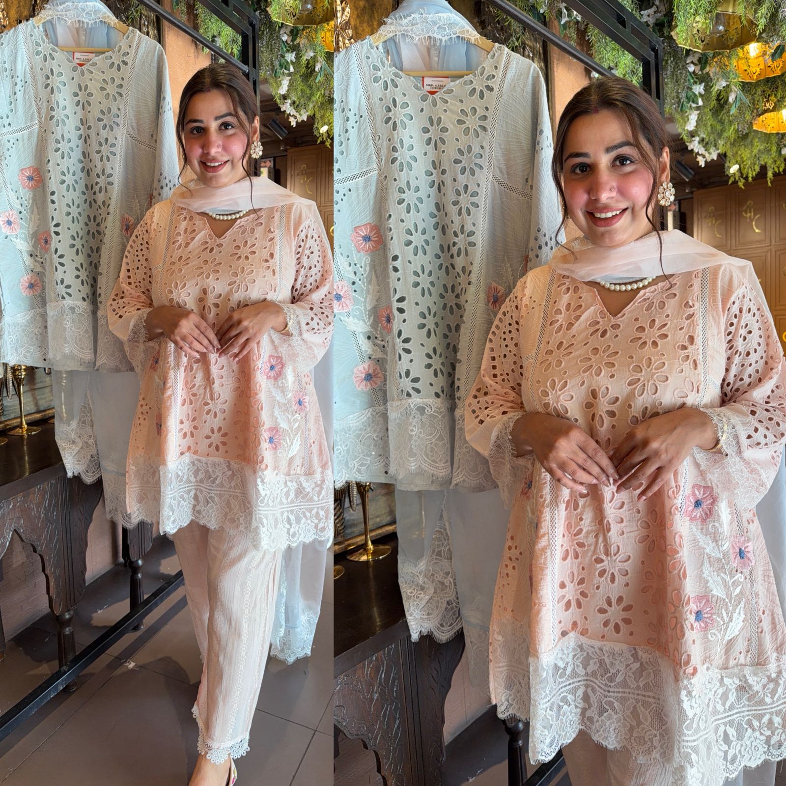 Hakuba chicken kurta set