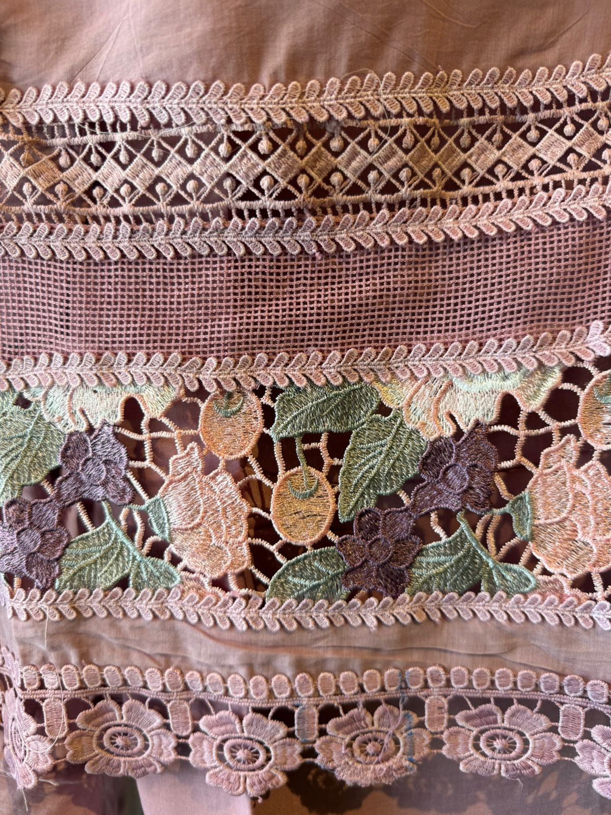 Mul cotton chanderi  unstitched suit
