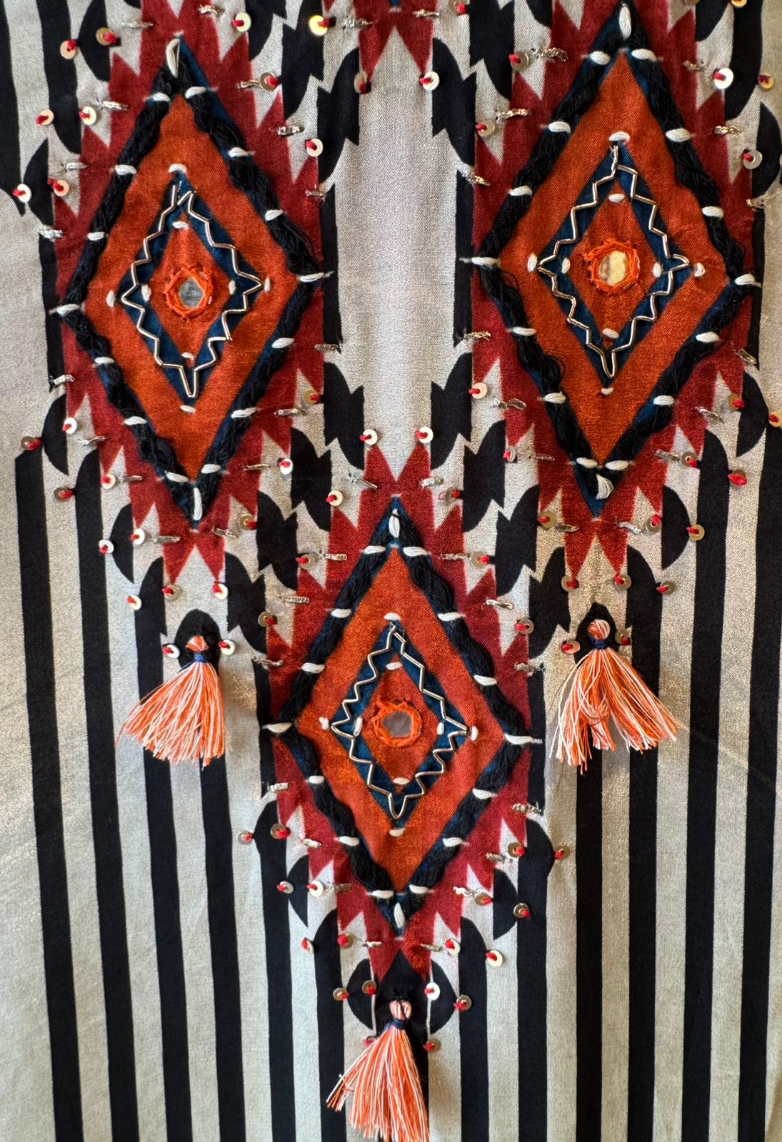 STRIPED AZTEC PRINT SUIT