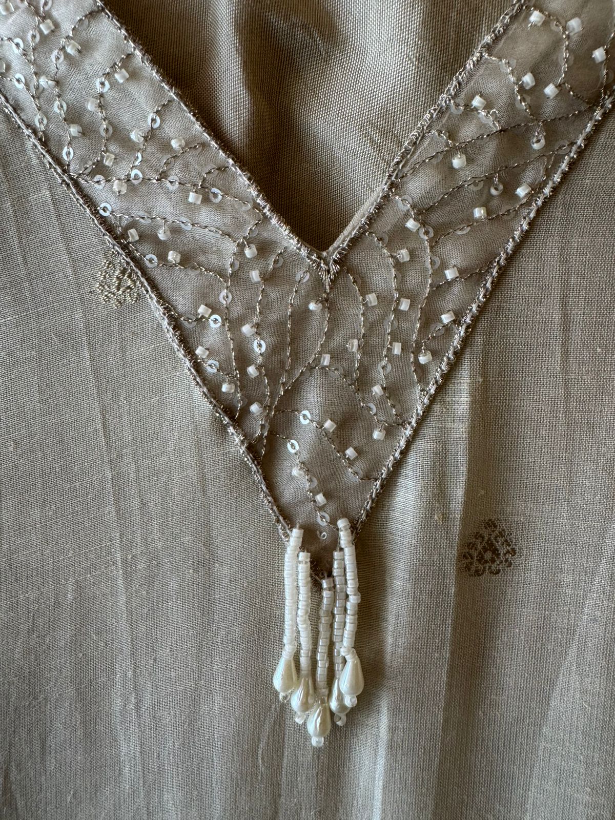IVORY HAND-EMBROIDERED SUIT
