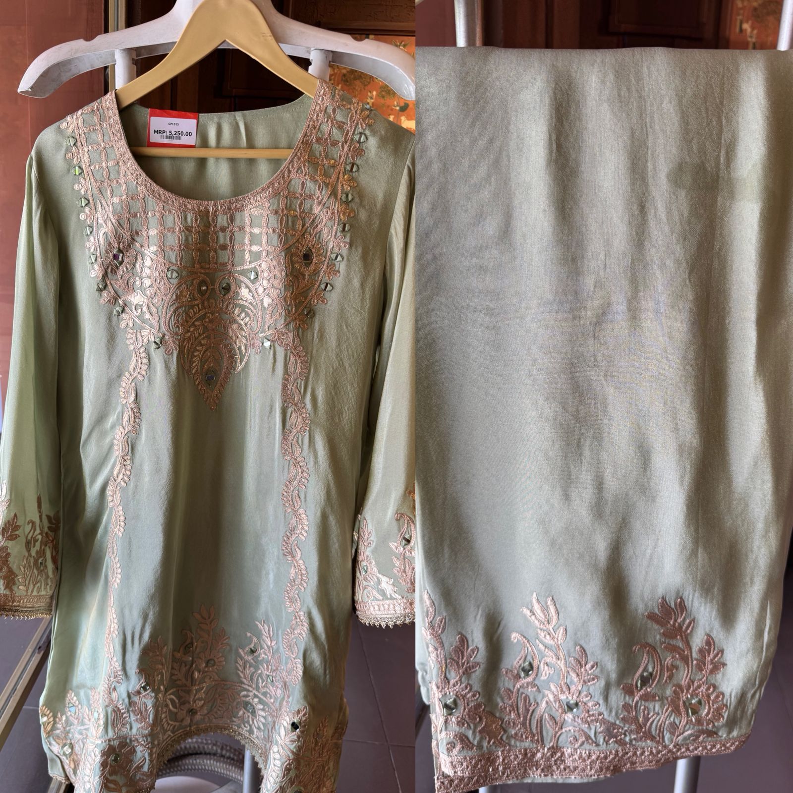 Shimmer tissue designer coord set