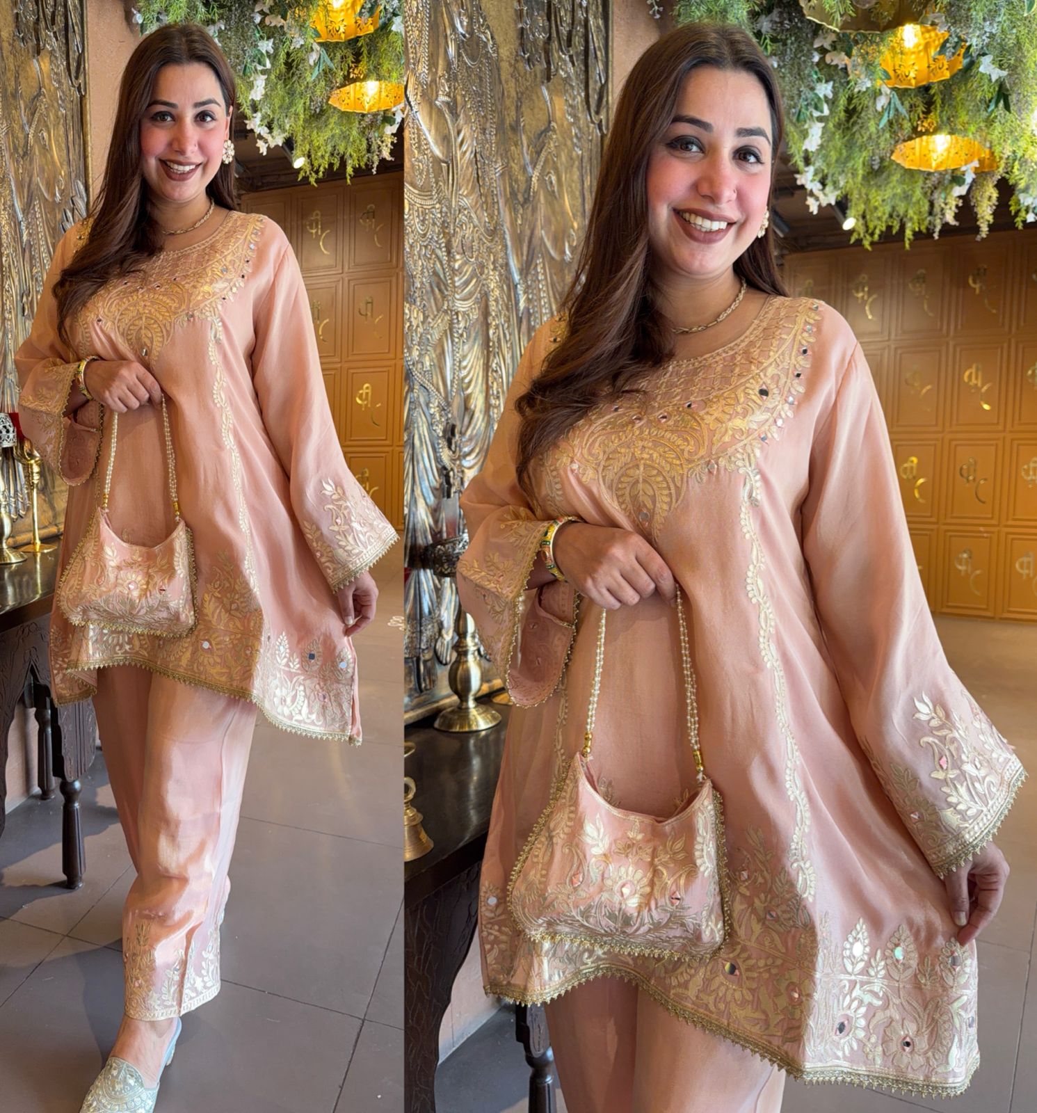 Shimmer tissue designer coord set