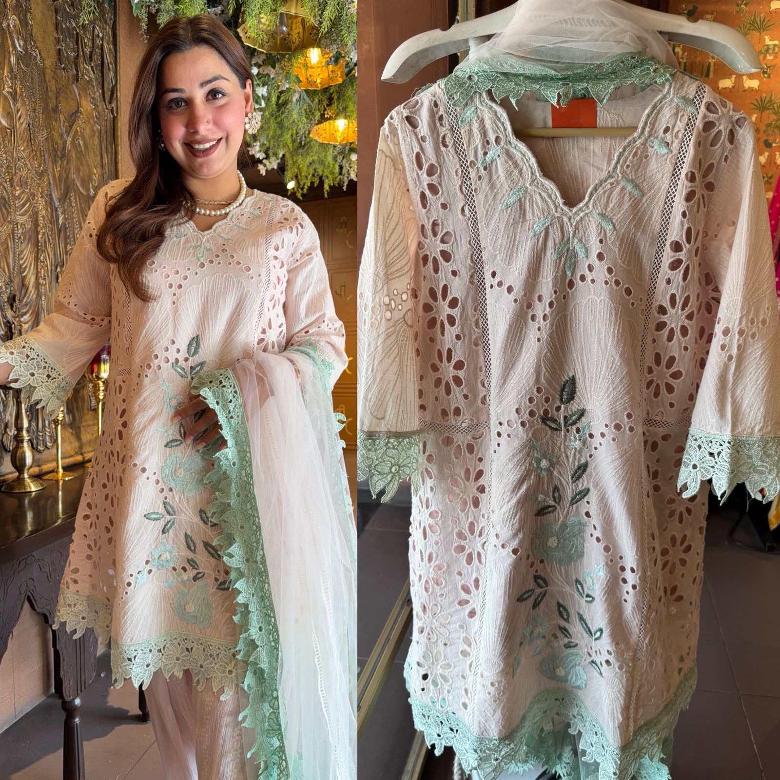 Hakuba chicken kurta set