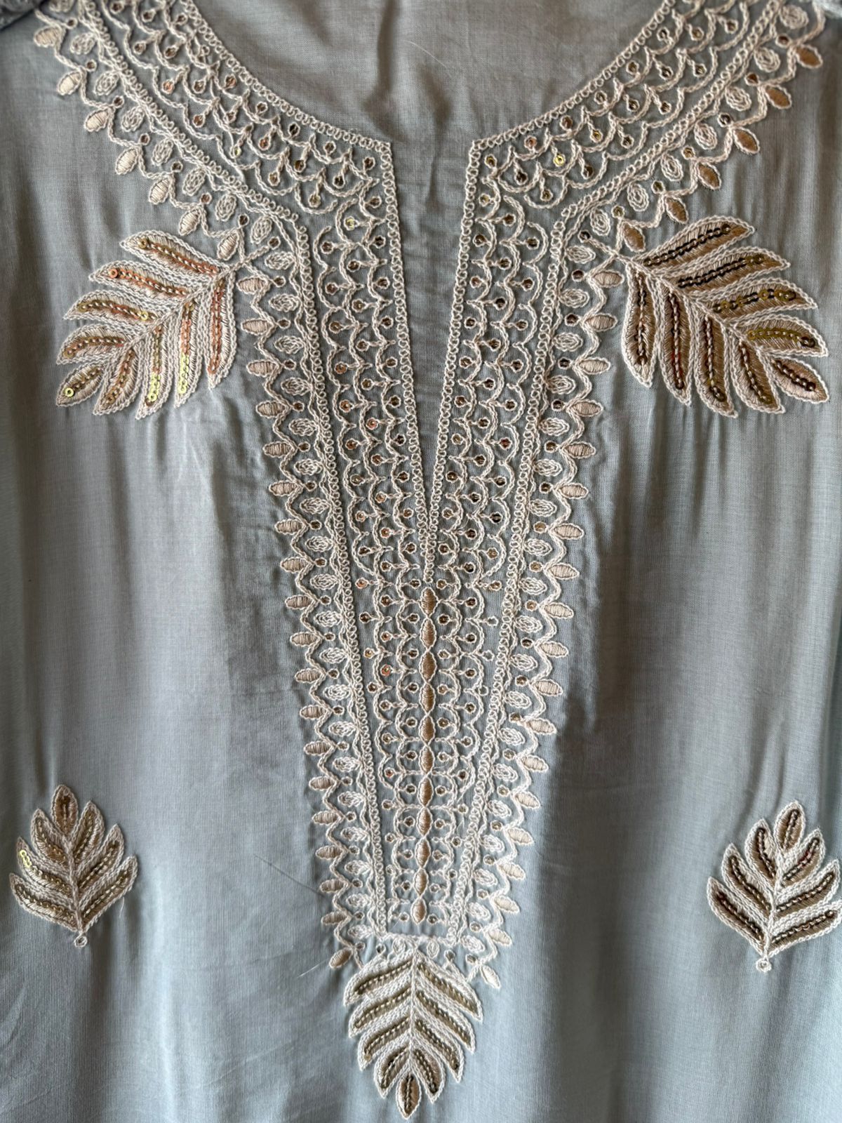 Ethnic DESIGNER SUIT SET WITH CUTWORK