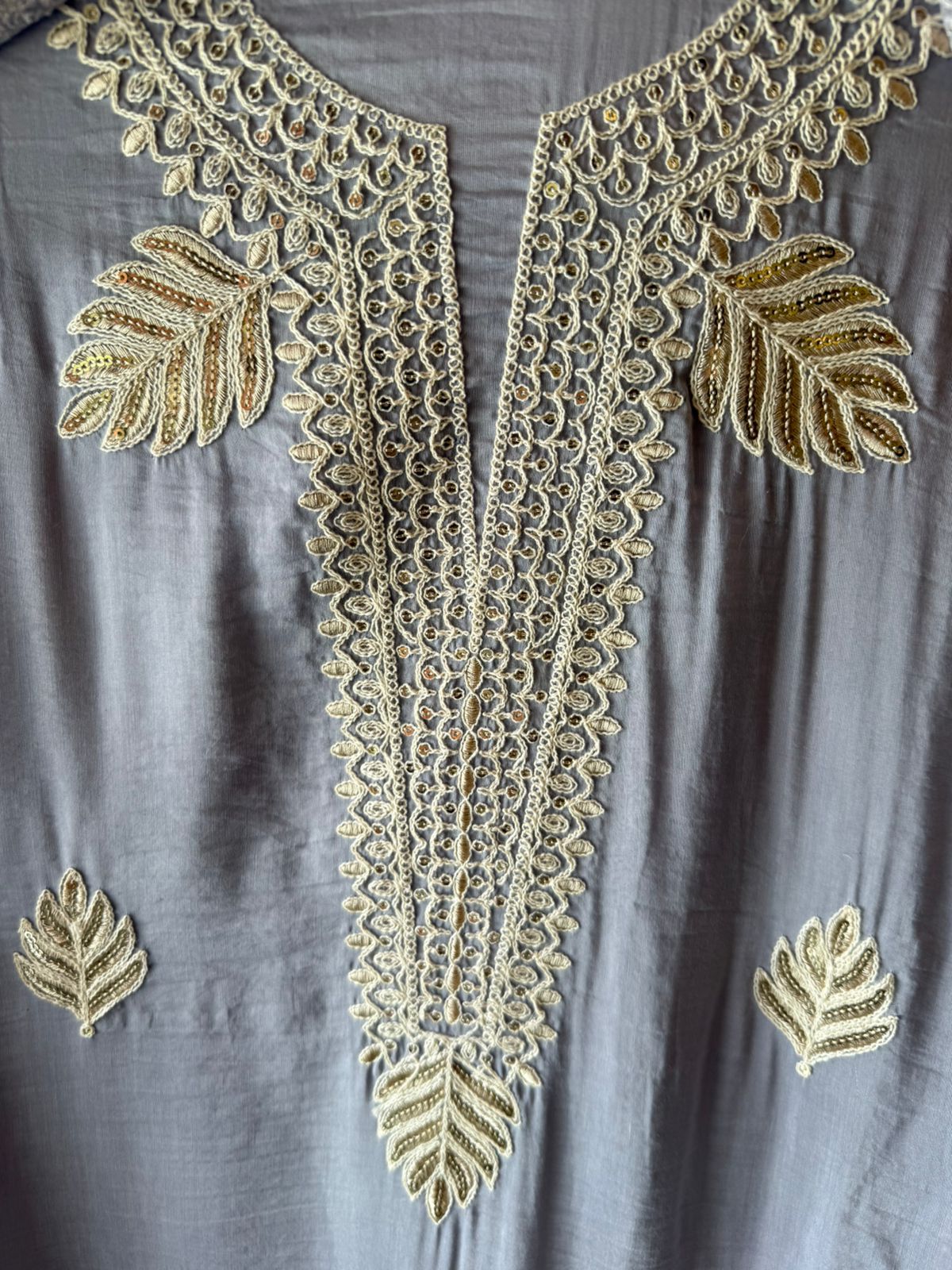 Ethnic DESIGNER SUIT SET WITH CUTWORK