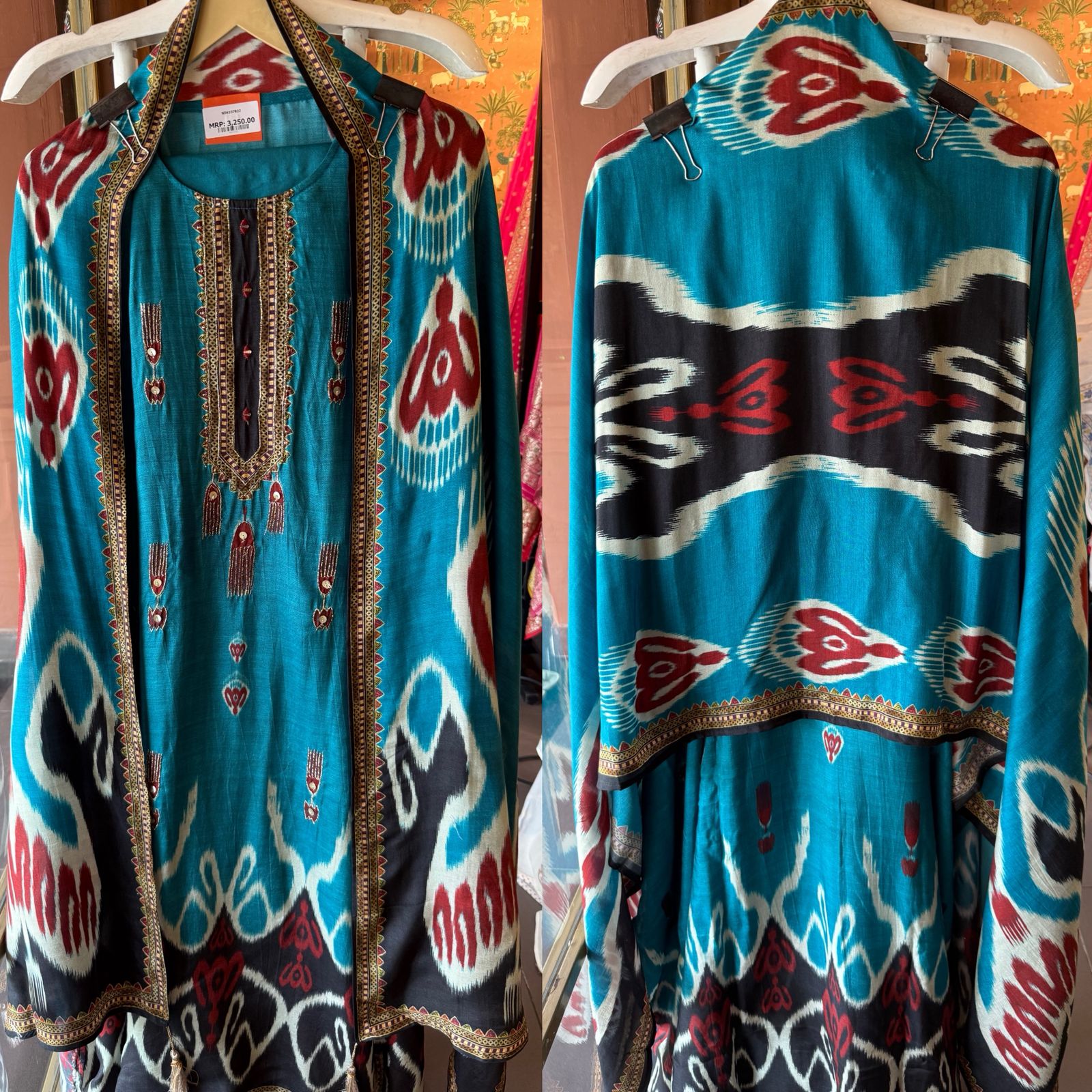 Ikat Printed Suit Set