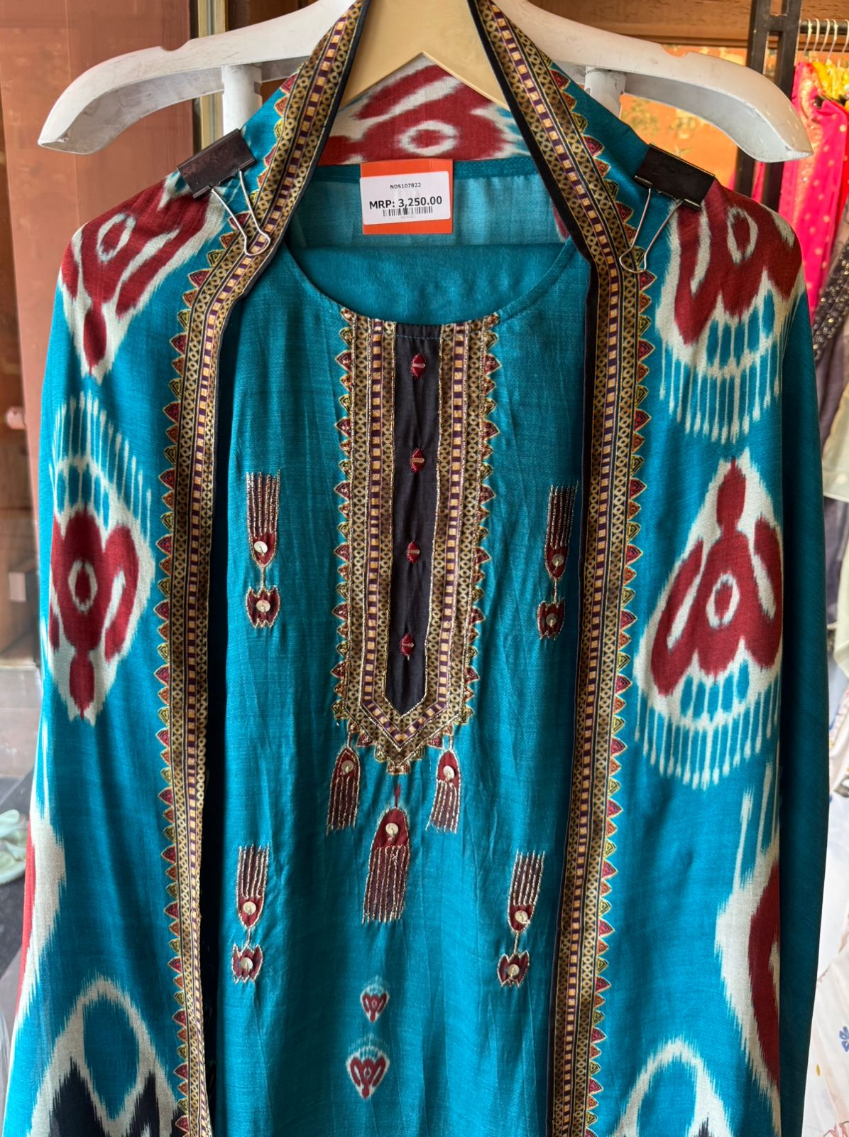 Ikat Printed Suit Set