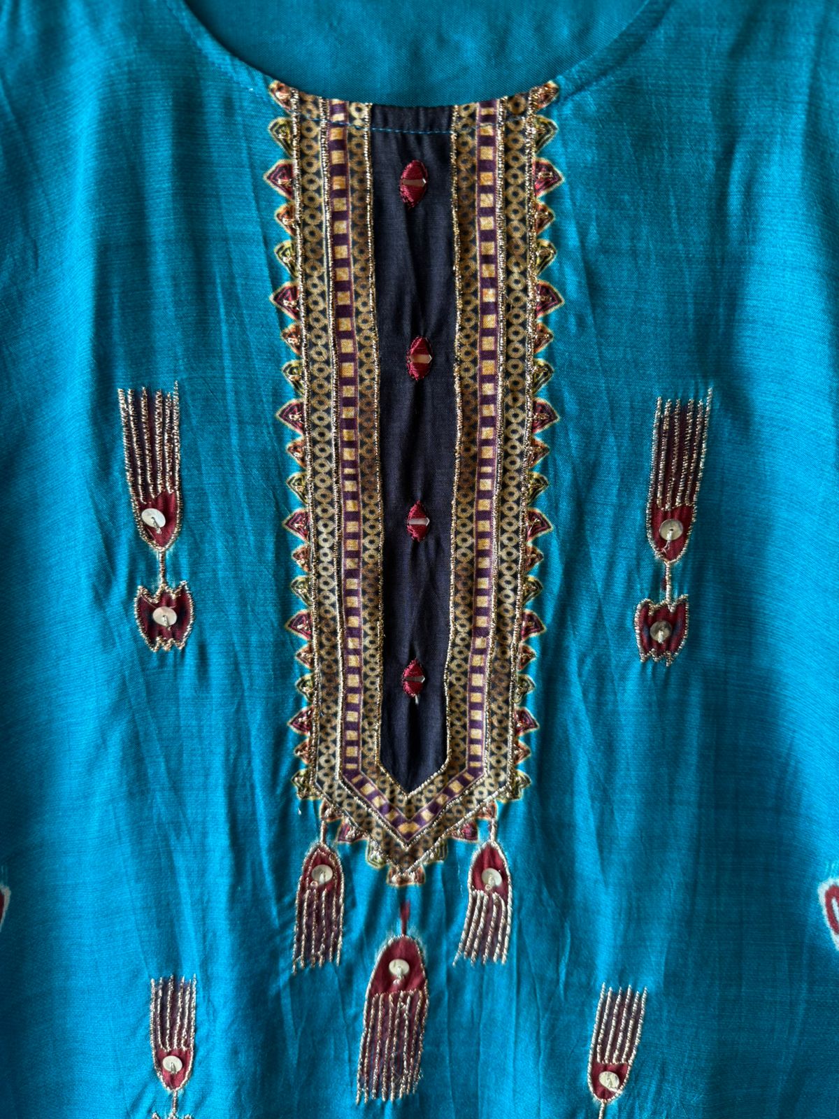 Ikat Printed Suit Set