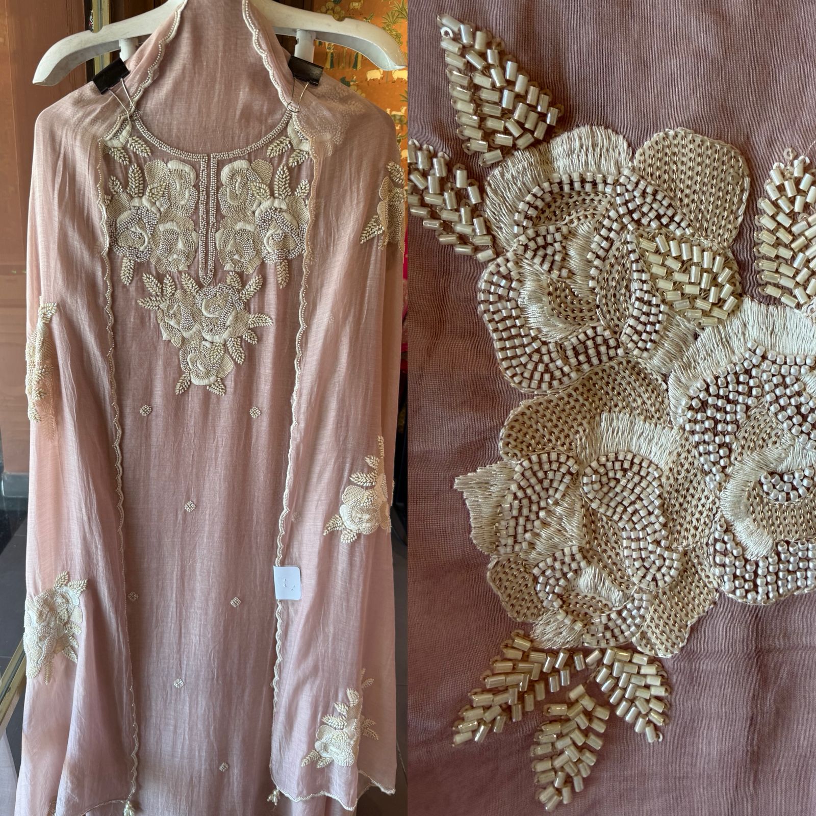 Pure soft Mul cotton chanderi unstitched suit