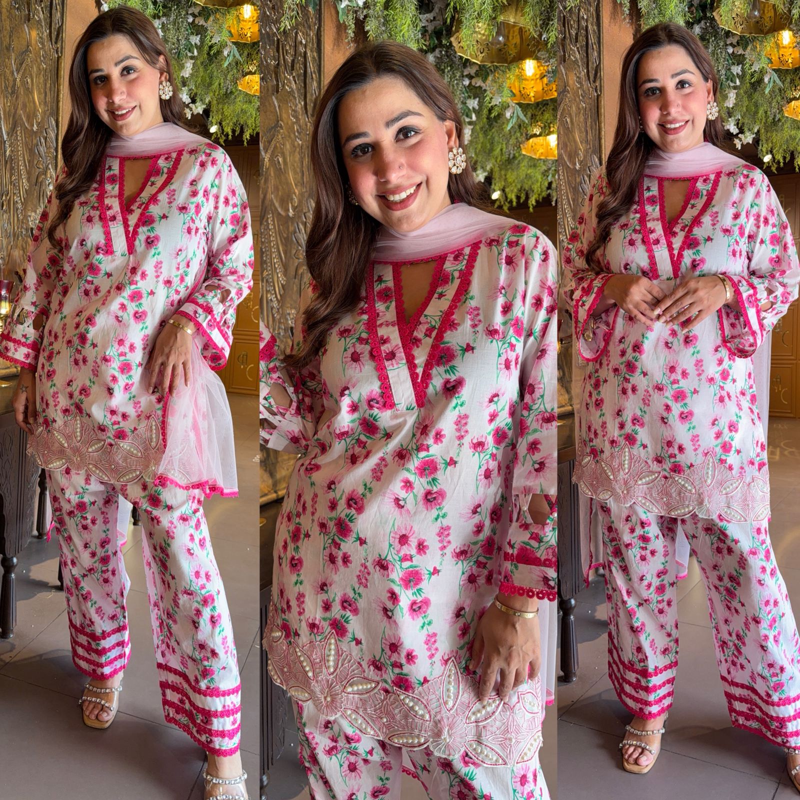 Pure cotton Stitched Suit set