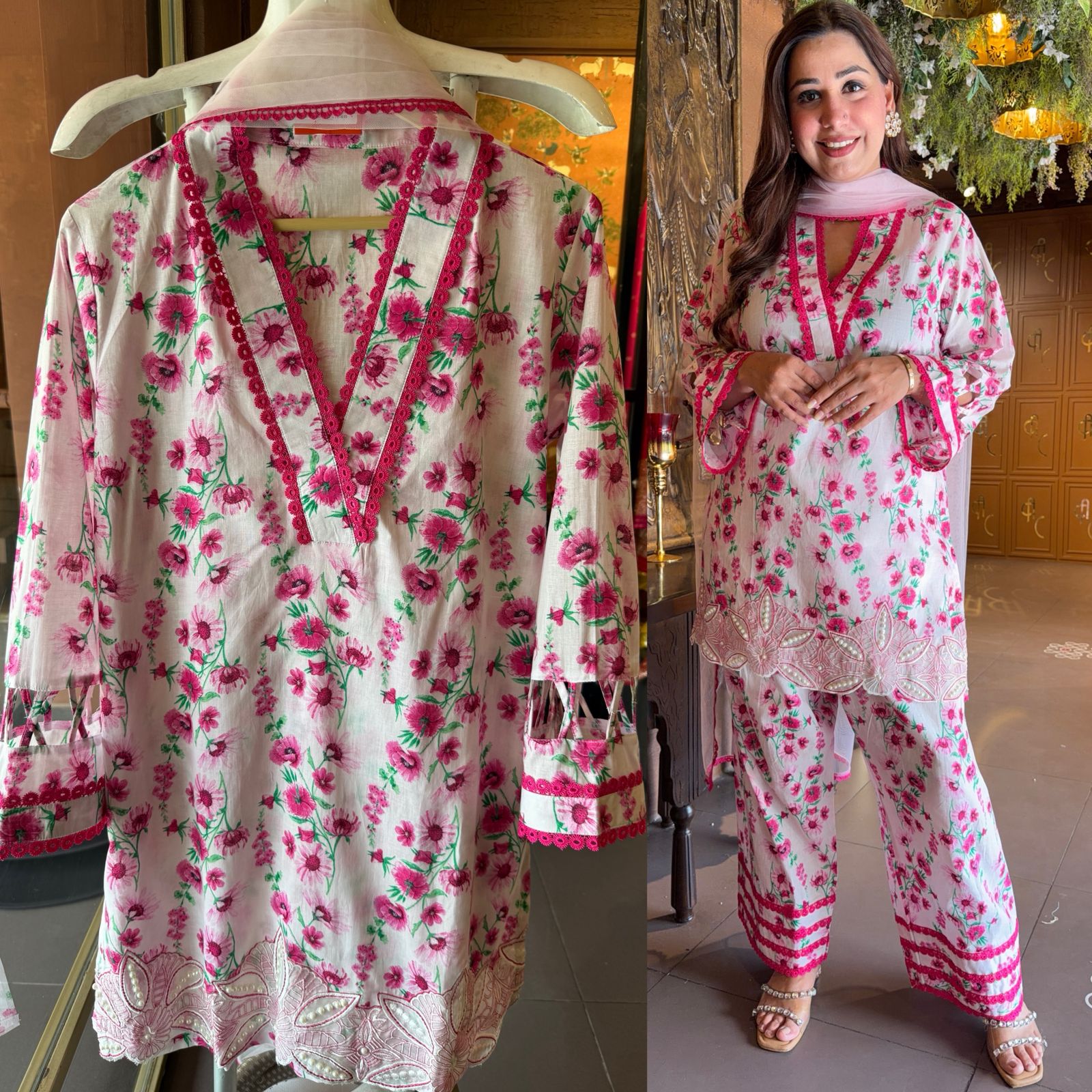 Pure cotton Stitched Suit set