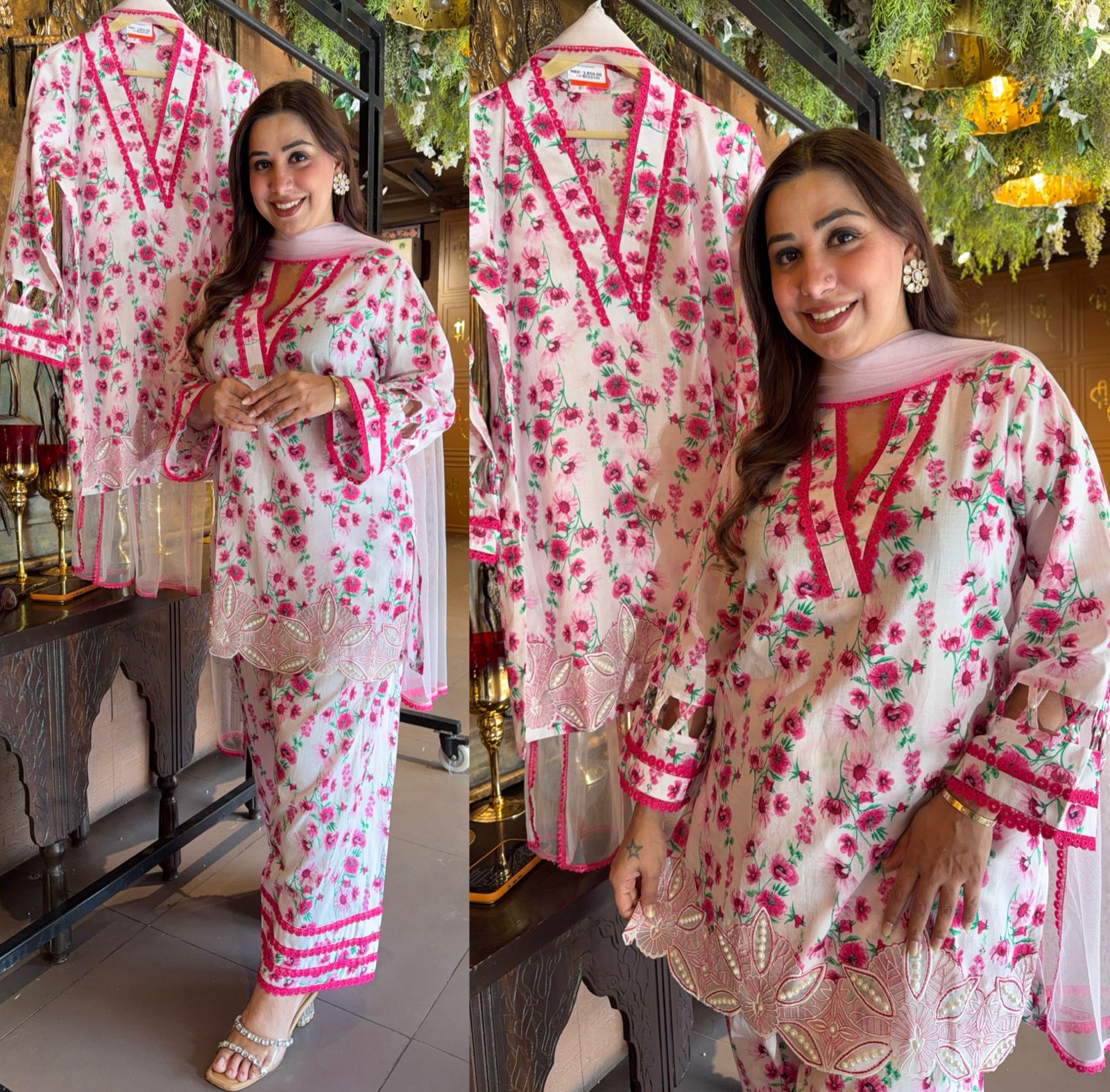 Pure cotton Stitched Suit set
