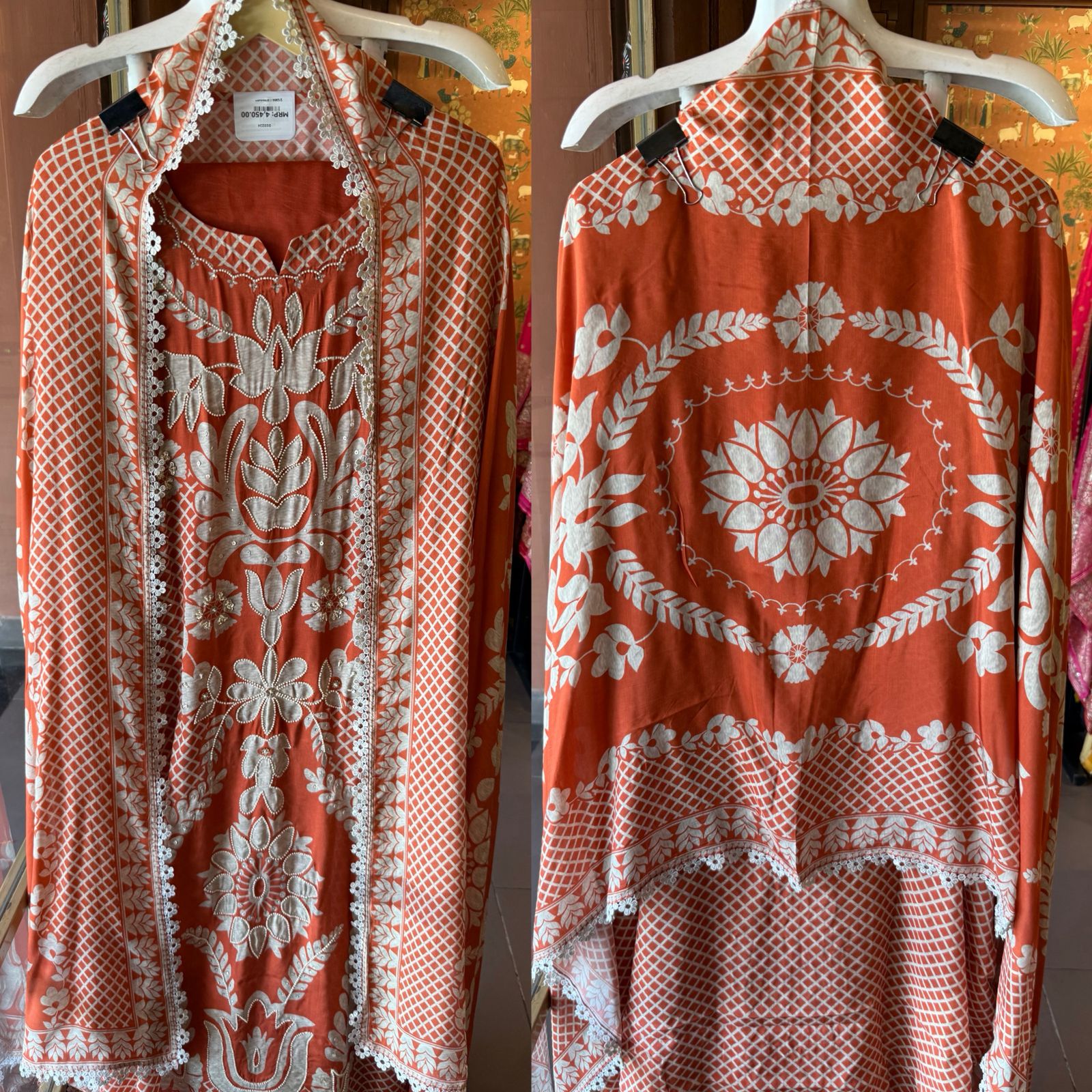 Pakistani Muslin digital Printed Statement Suit