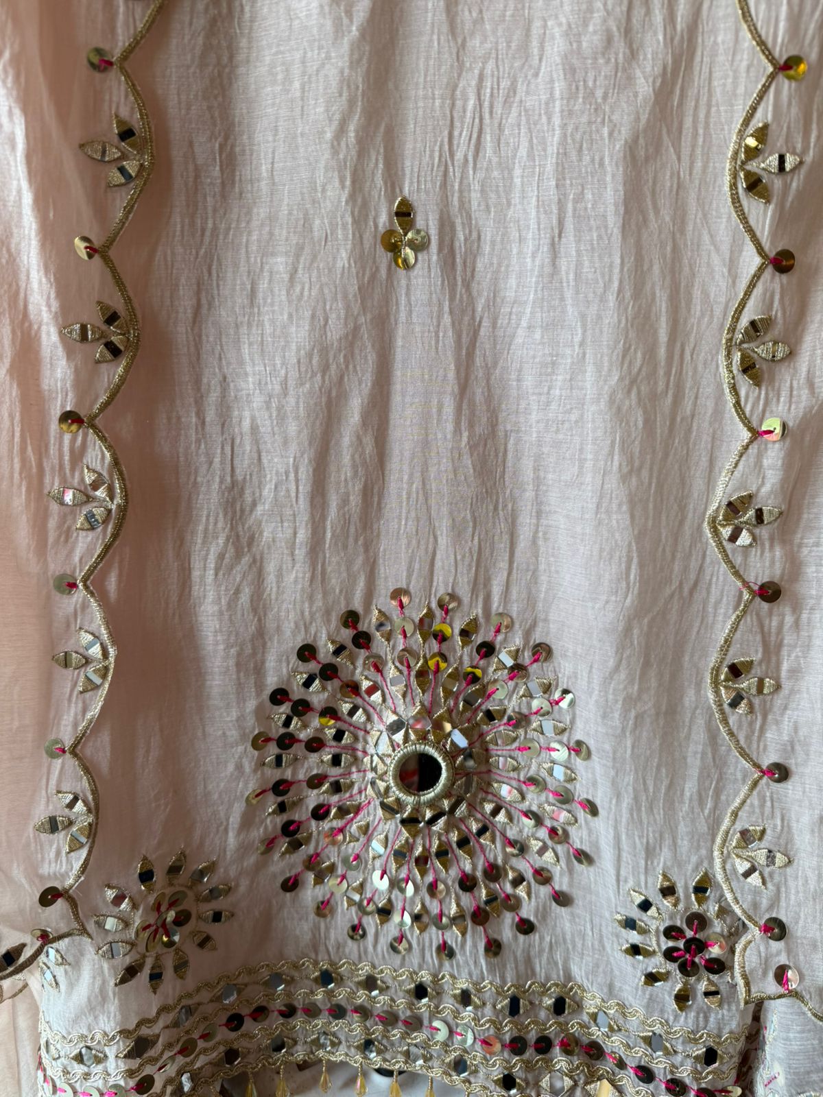 Premium Chanderi Mul chanderi unstitched suit
