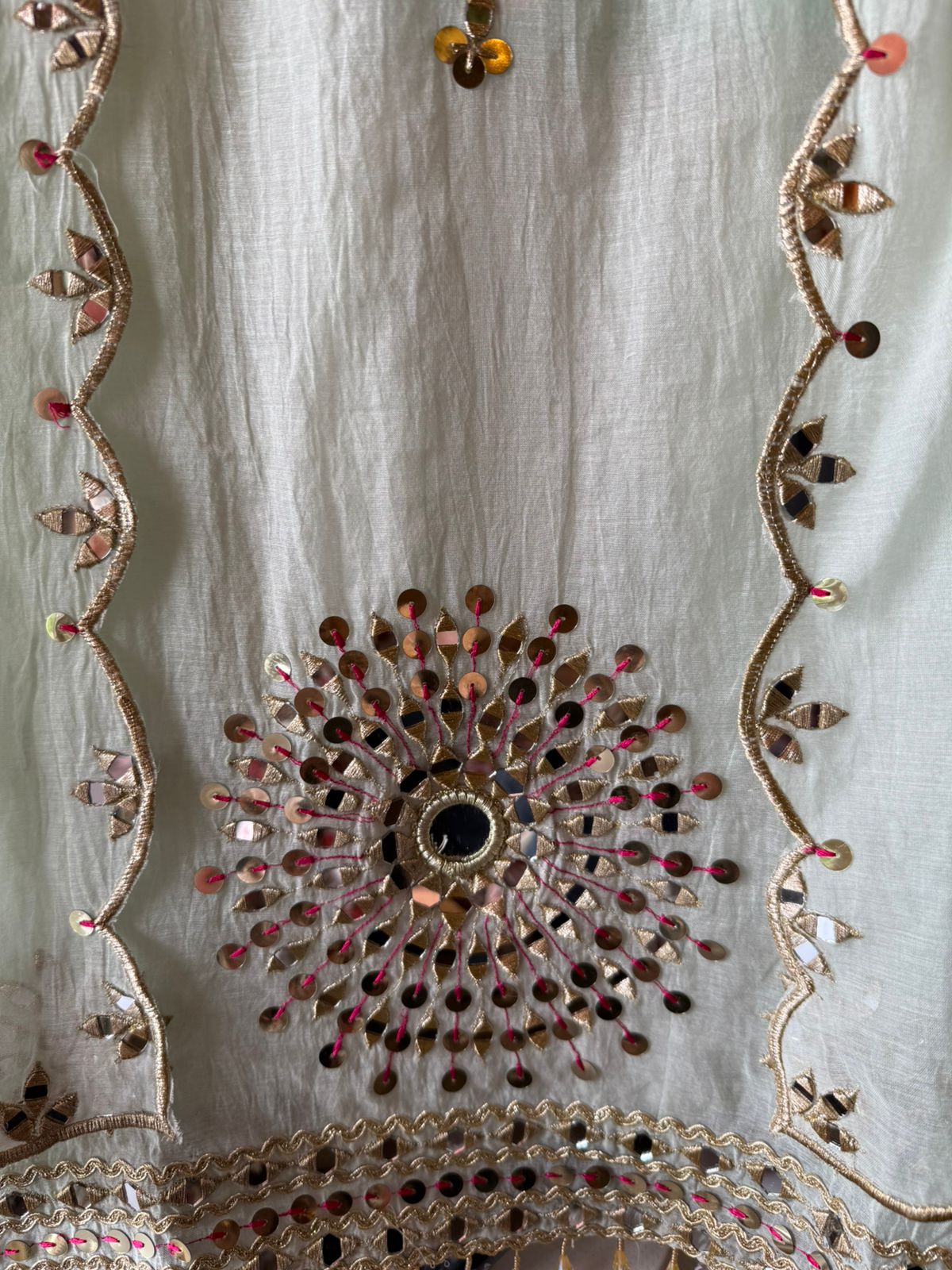 Premium Chanderi Mul chanderi unstitched suit