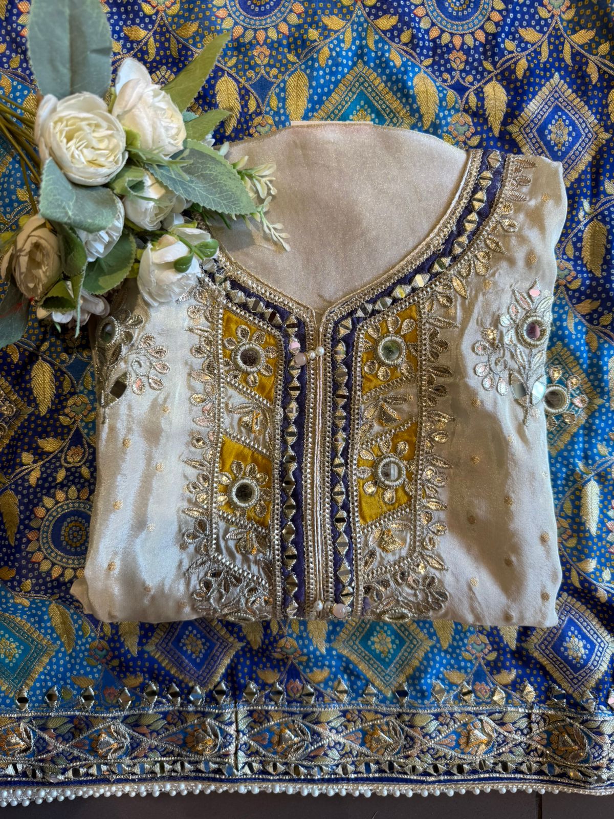 Ethnic Unstitched Suit set
