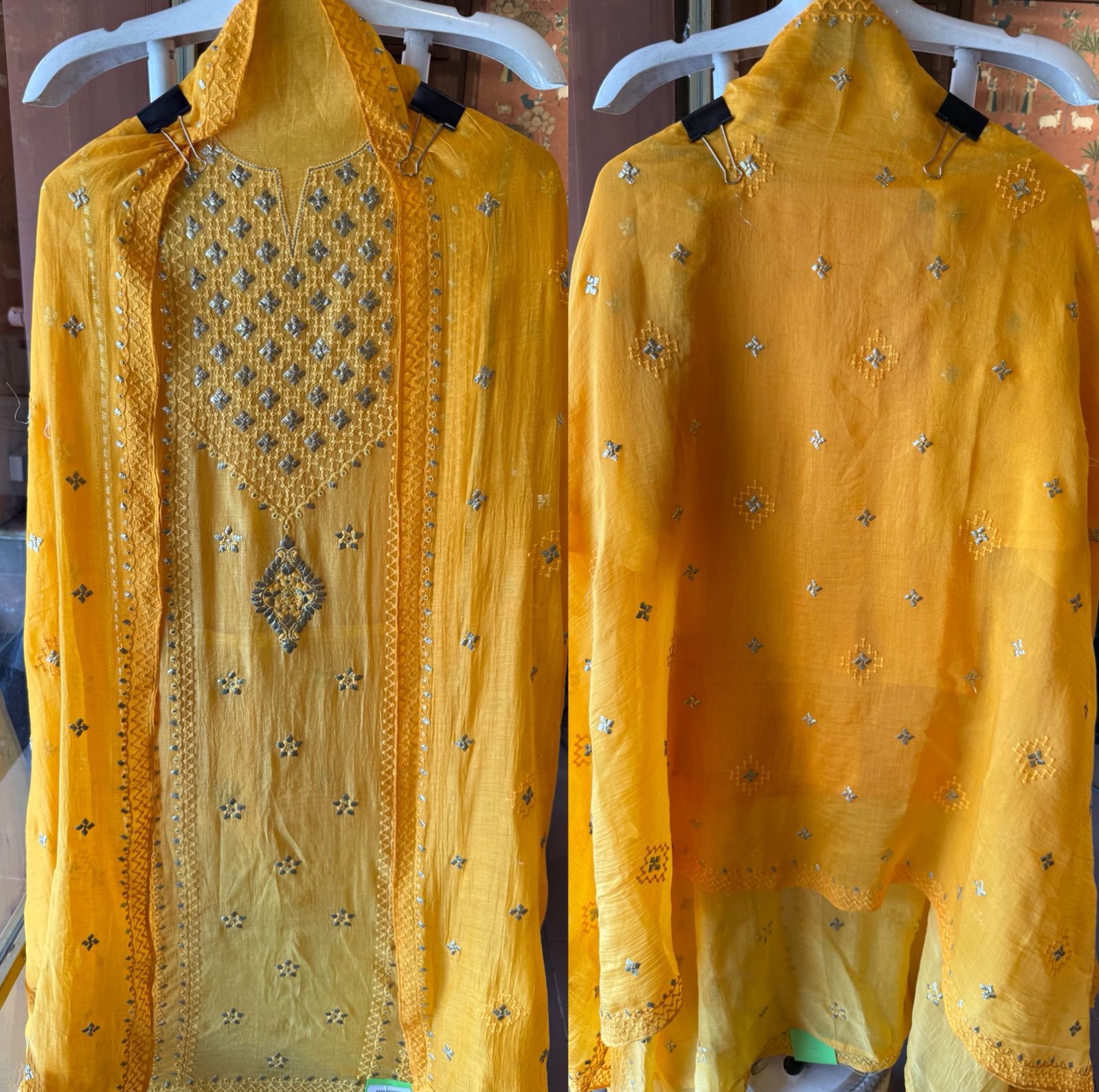Chickenkaari tone on tone Embroidered Suit