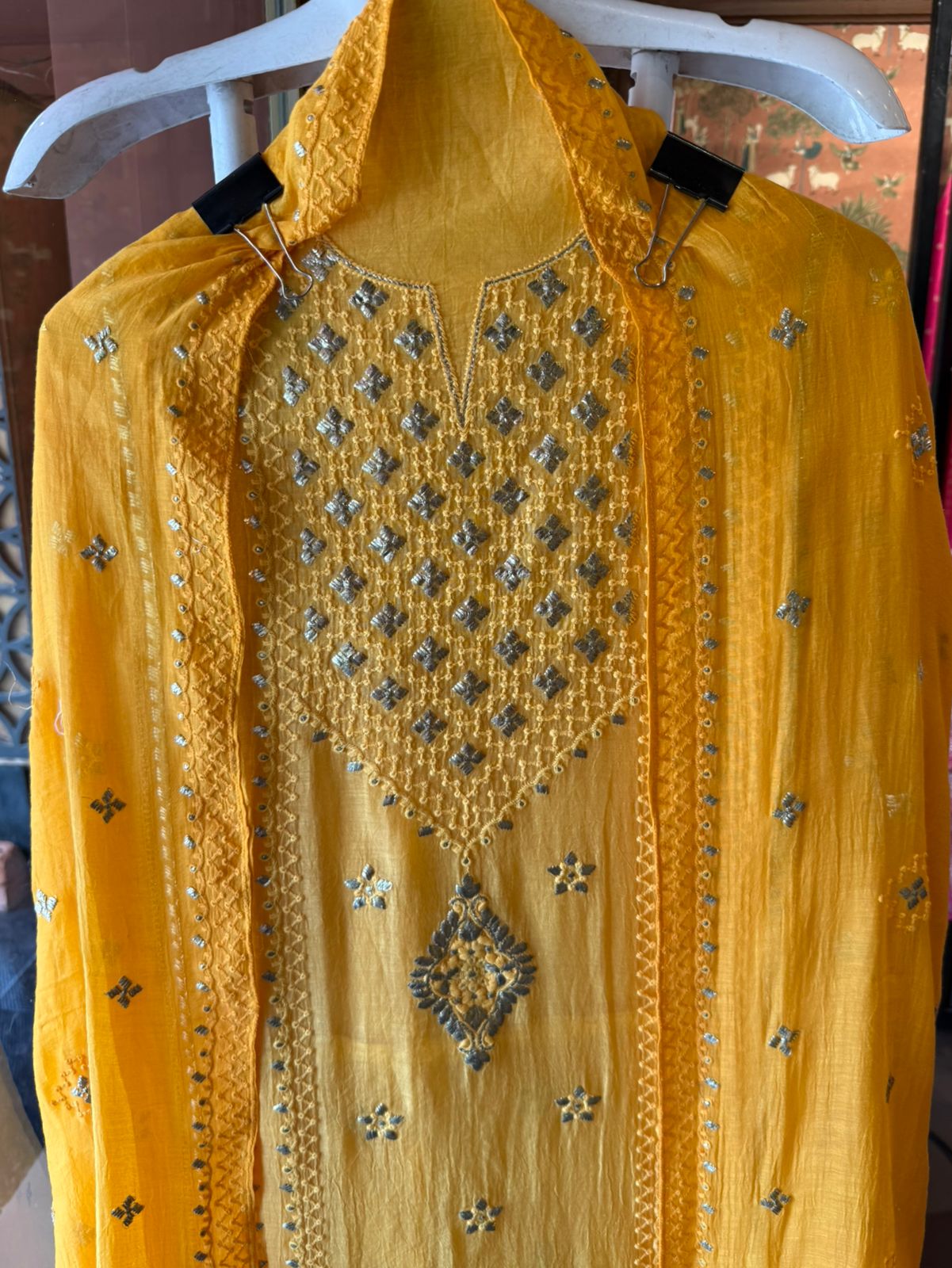 Chickenkaari tone on tone Embroidered Suit
