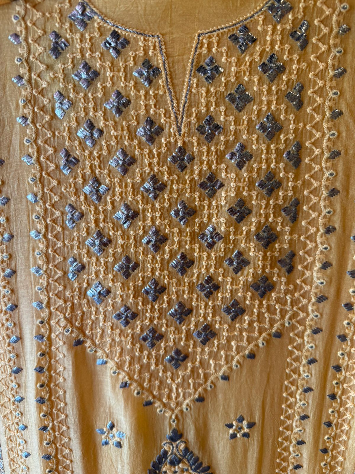 Chickenkaari tone on tone Embroidered Suit
