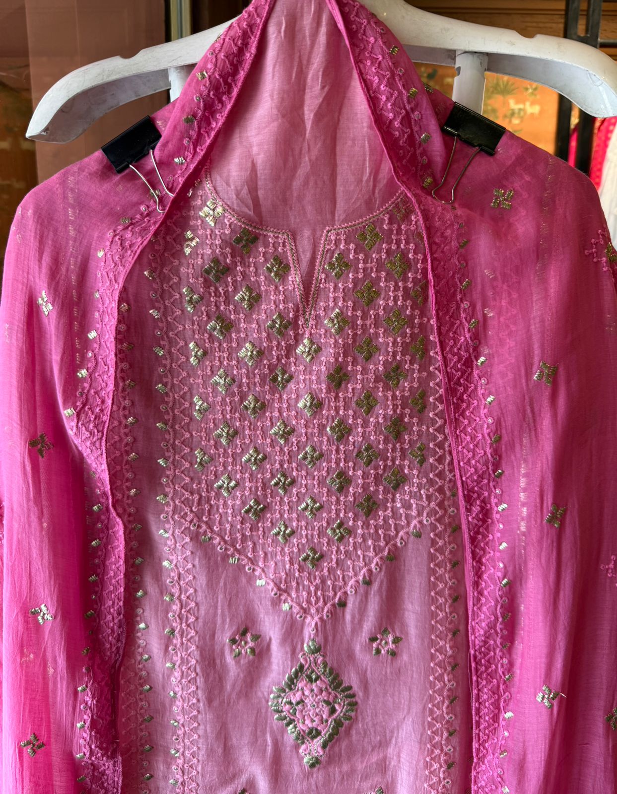 Chickenkaari tone on tone Embroidered Suit