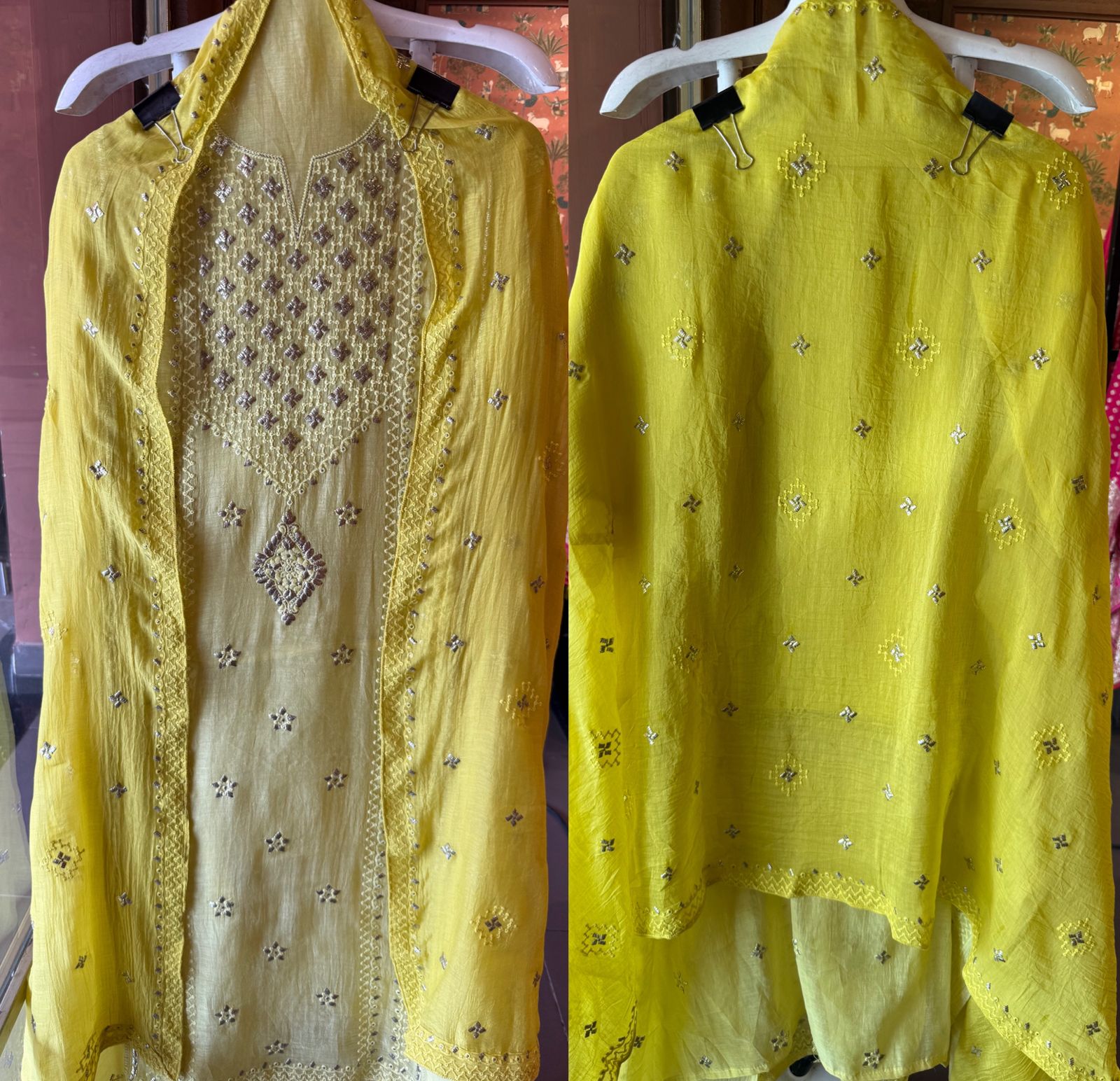 Chickenkaari tone on tone Embroidered Suit