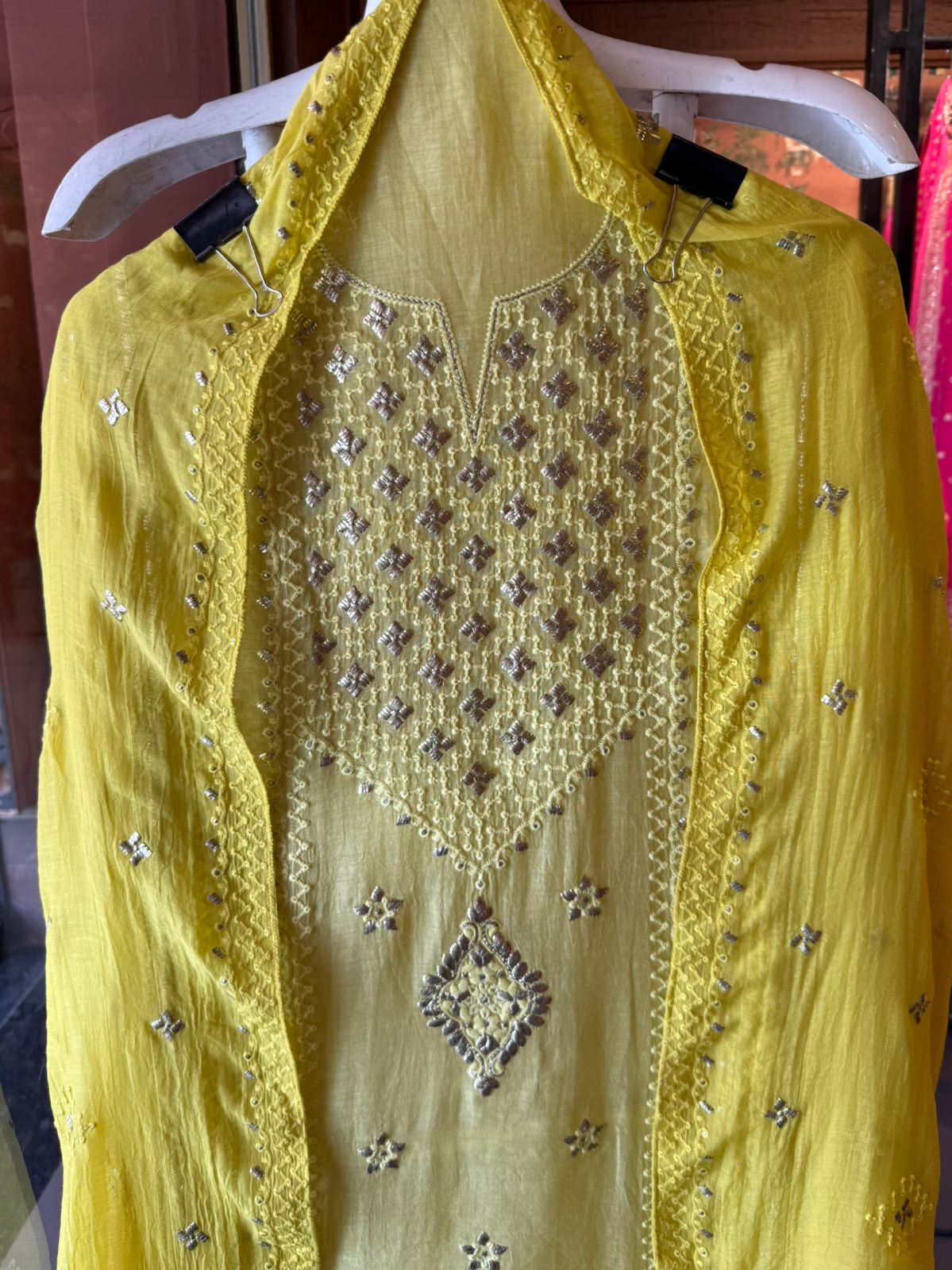 Chickenkaari tone on tone Embroidered Suit