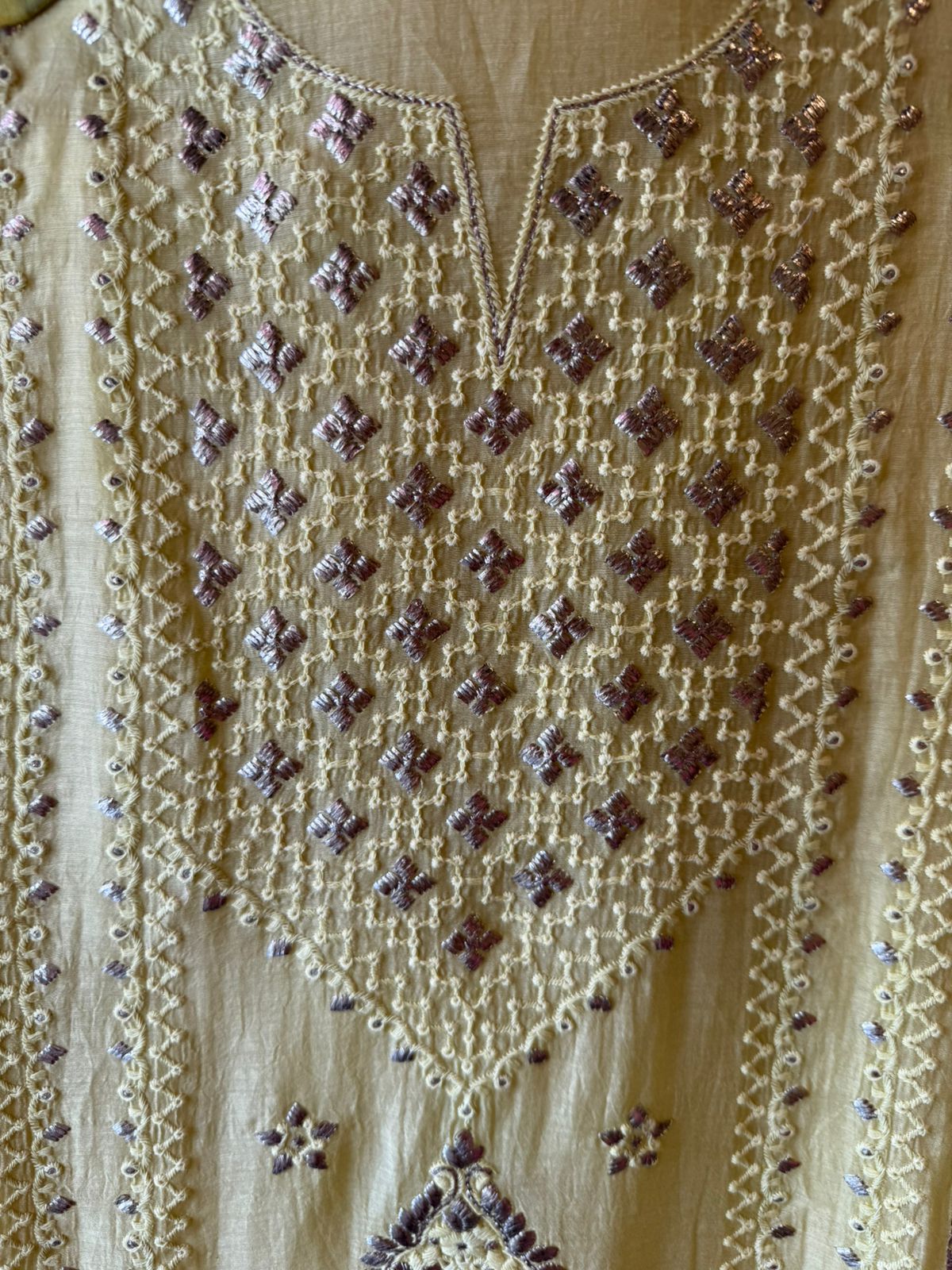 Chickenkaari tone on tone Embroidered Suit