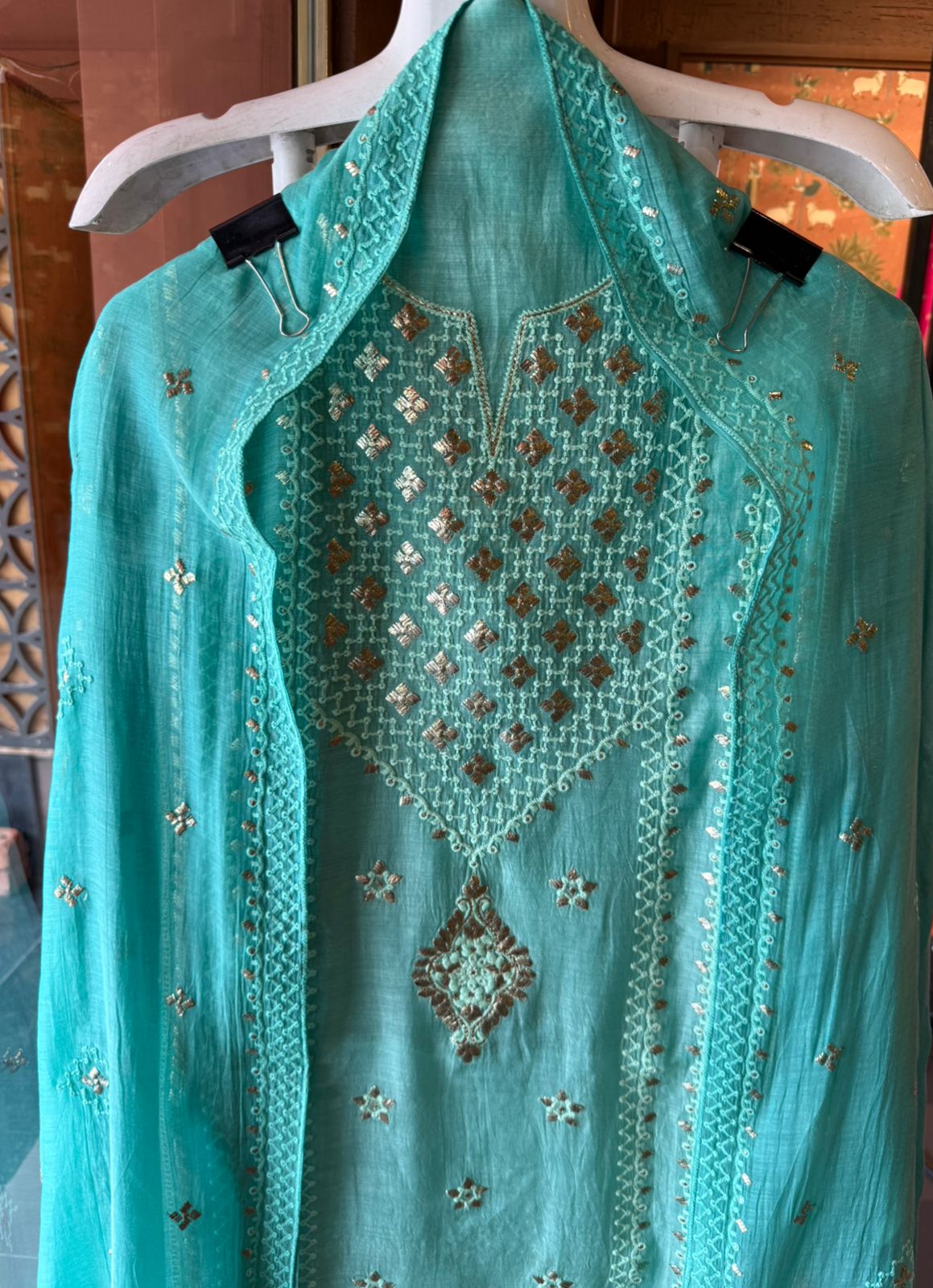 Chickenkaari tone on tone Embroidered Suit