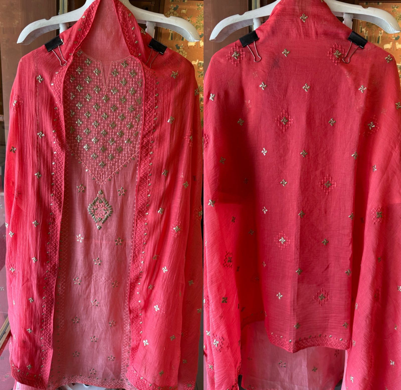 Chickenkaari tone on tone Embroidered Suit