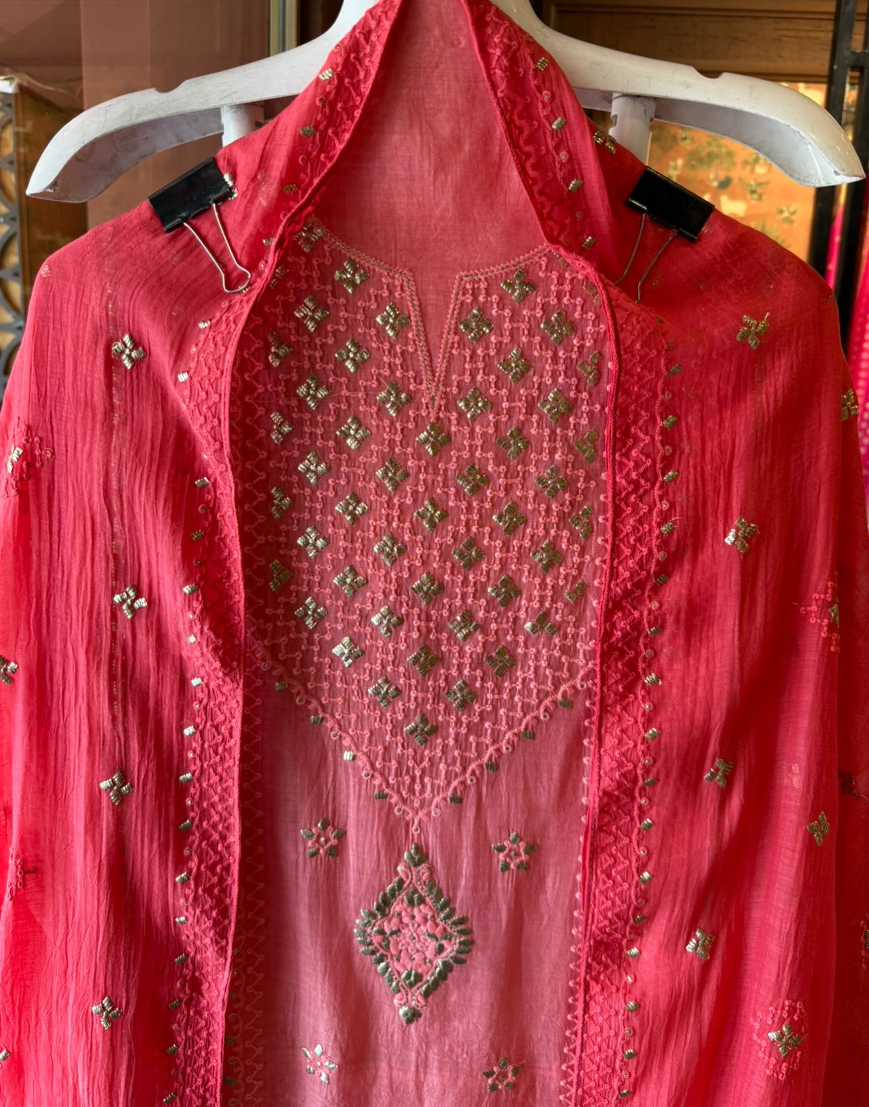 Chickenkaari tone on tone Embroidered Suit